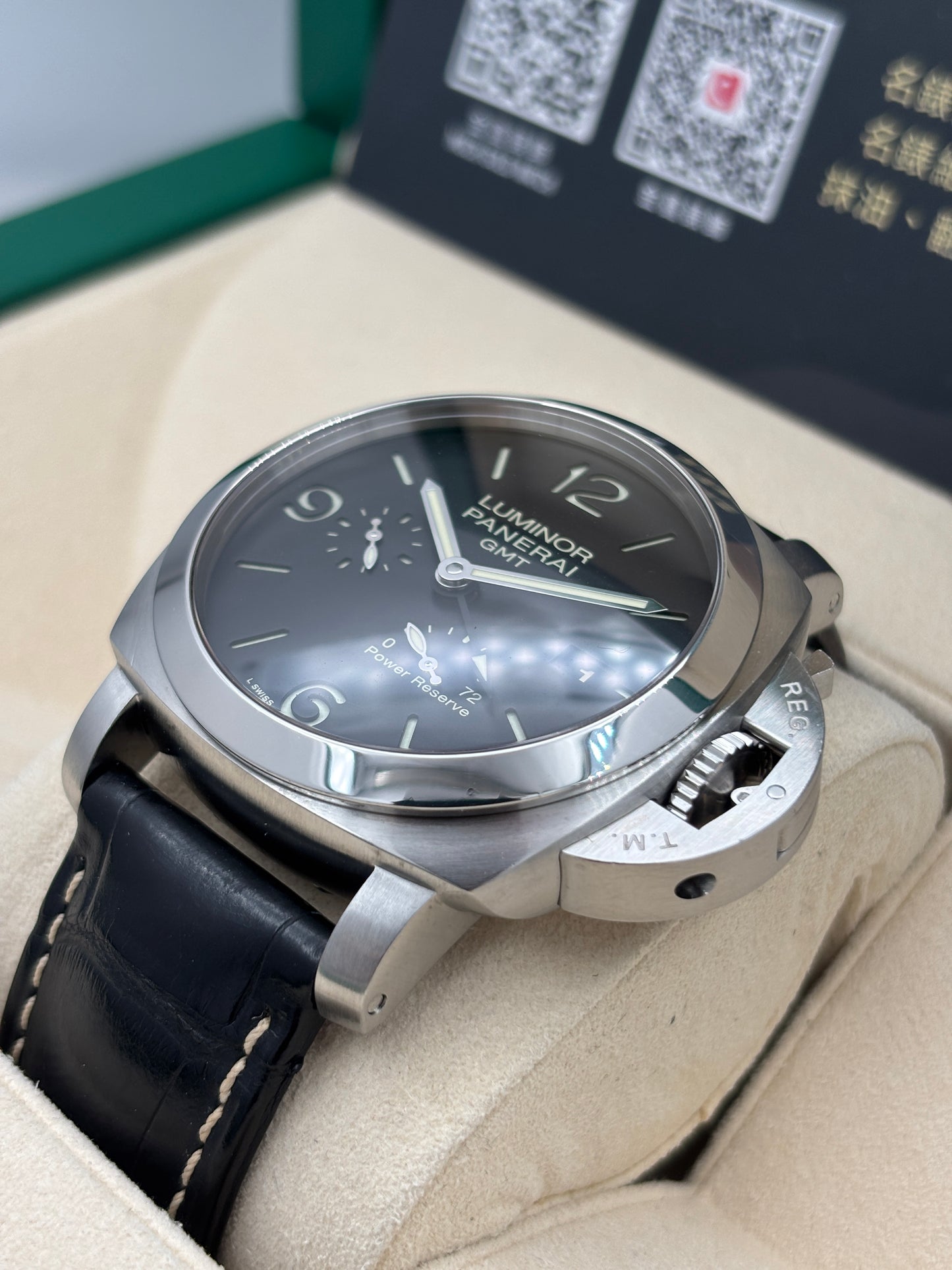 [SOLD OUT]二手 USED  PANERAI 沛納海 LUMINOR 1950 PAM00321 黑色 2013年8月 全套 FULL SET