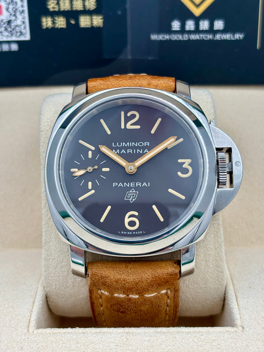 [SOLD OUT]二手 USED  PANERAI 沛納海 LUMINOR MARINA PAM00632 黑色 2015年12月 代用帶 代用扣 全套 FULL SET