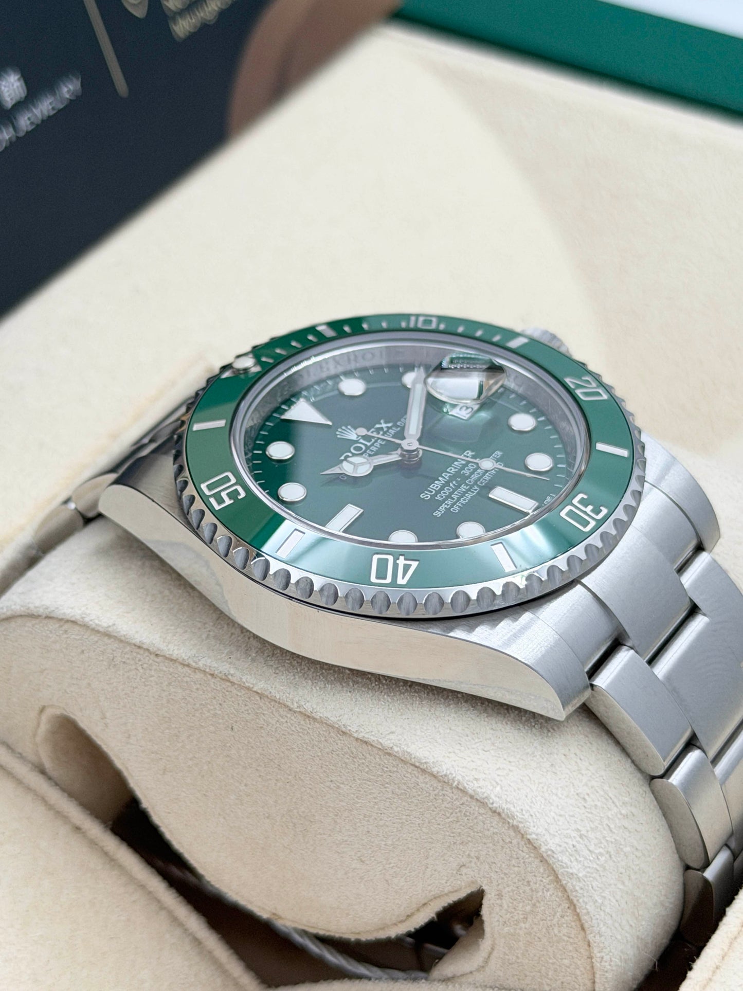 ROLEX 勞力士 SUBMARINER DATE 116610LV 2015年 綠綠 未打磨
