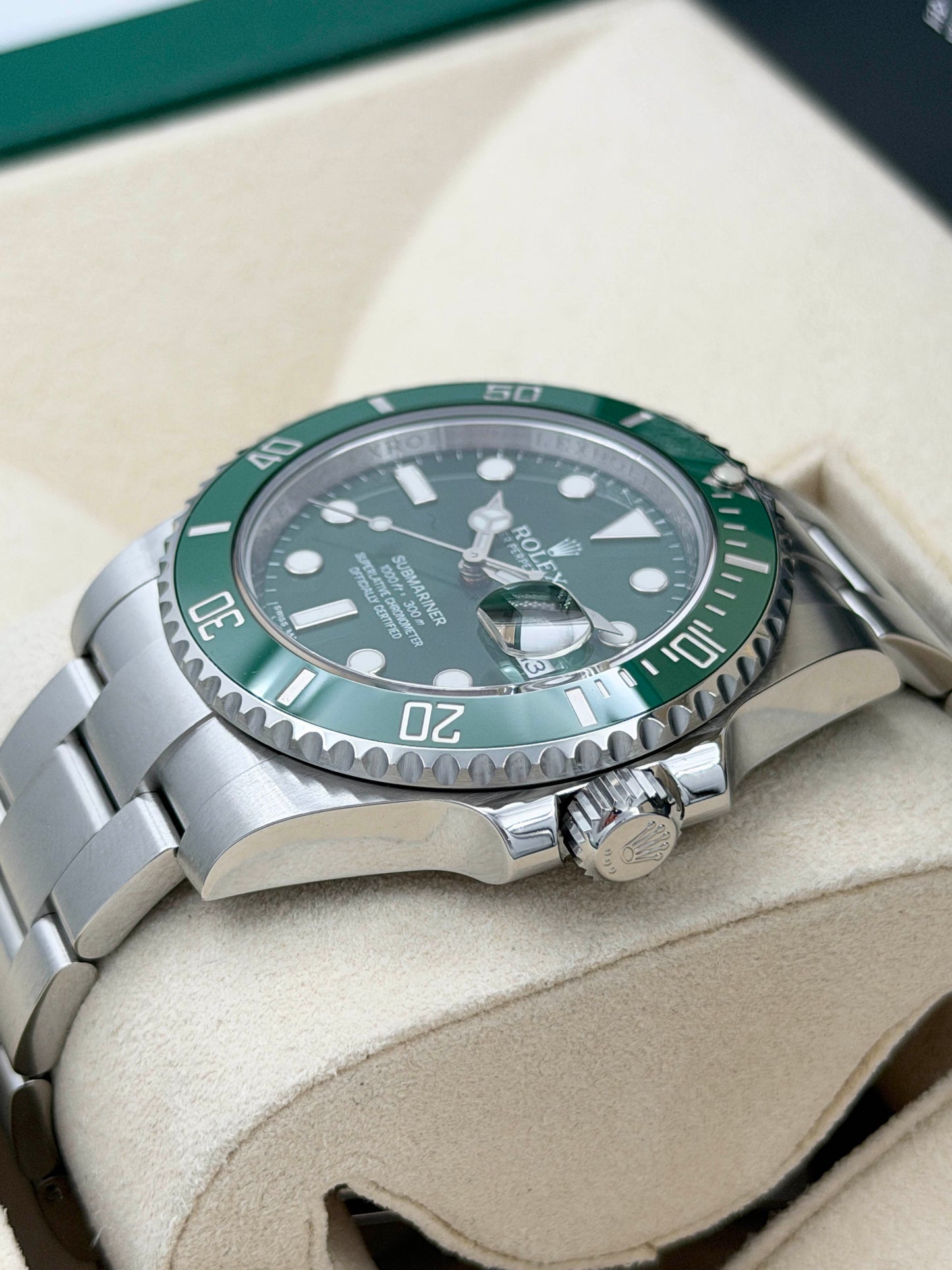 ROLEX 勞力士 SUBMARINER DATE 116610LV 2015年 綠綠 未打磨