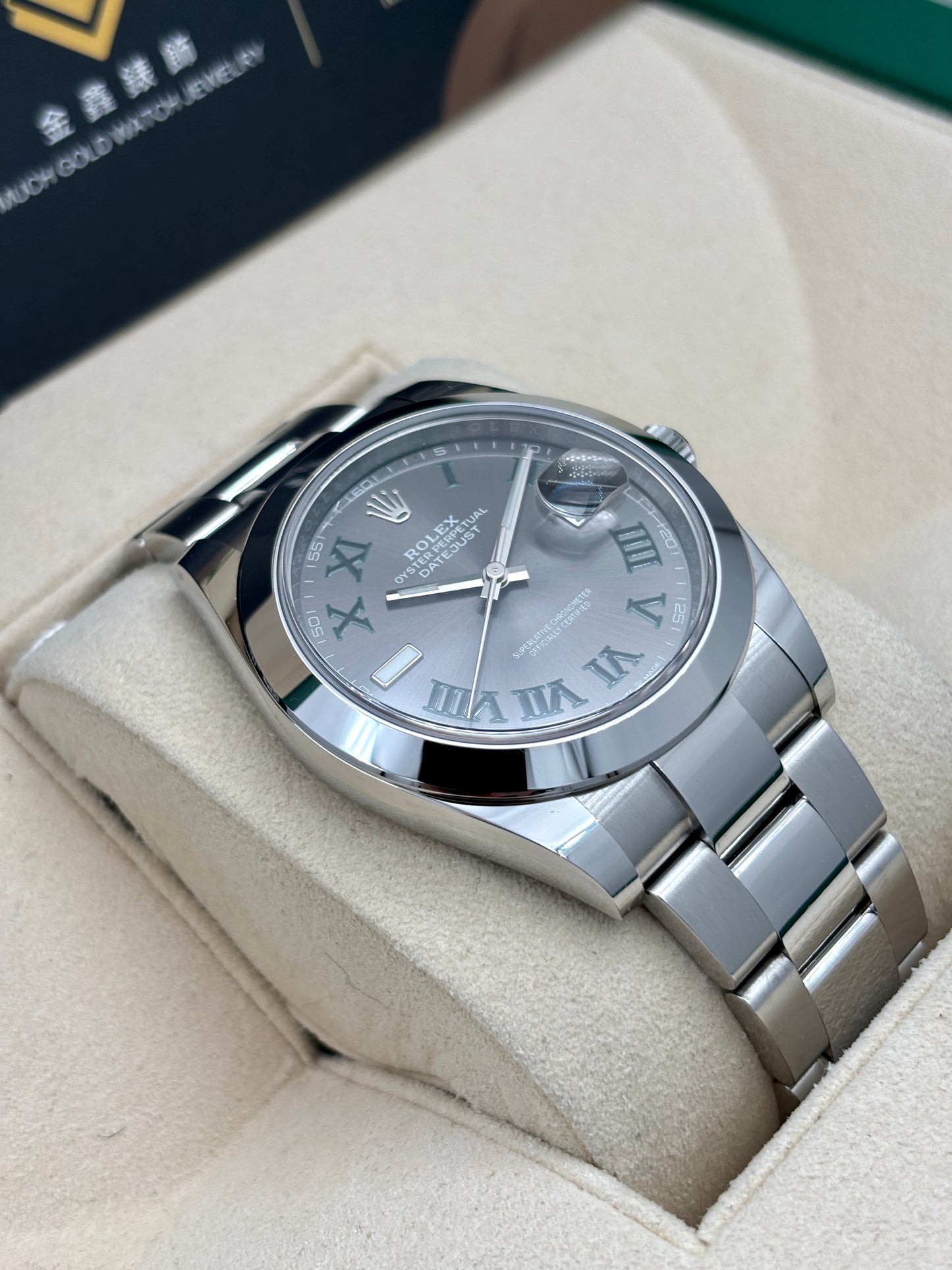 二手 USED  ROLEX 勞力士 DATEJUST 126300 溫布頓面 2019年6月 全套 FULL SET