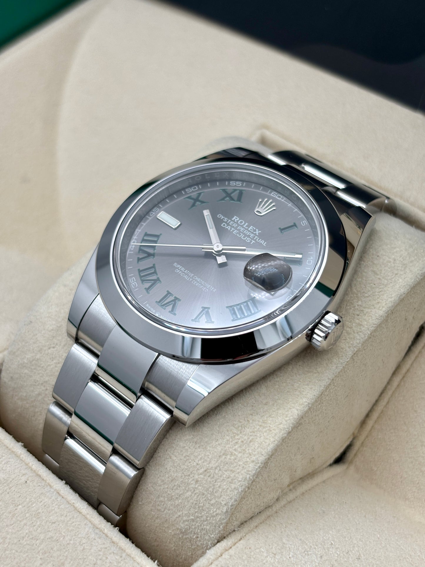 二手 USED  ROLEX 勞力士 DATEJUST 126300 溫布頓面 2019年6月 全套 FULL SET