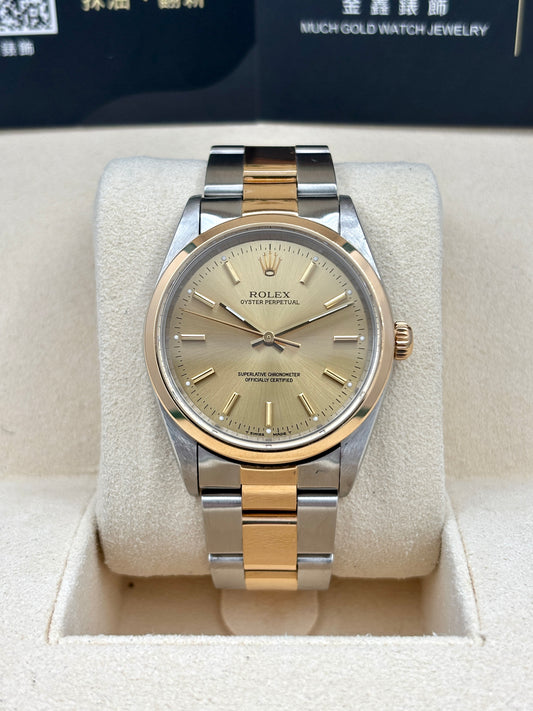 二手 USED  ROLEX 勞力士 OYSTER PERPETUAL 14203 金色 約1997年 淨錶 WATCH ONLY