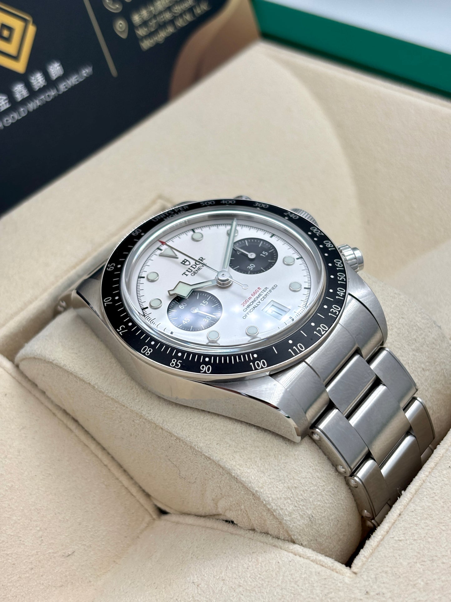 [SOLD OUT]二手 USED  TUDOR 帝舵 BLACK BAY CHRONOGRAPH 79360N 白色 2022年11月 全套 FULL SET&nbsp;