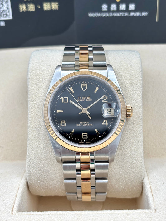 二手 USED  TUDOR 帝舵 PRINCE DATE 74033 2010年6月 黑色 全套 FULL SET AD單