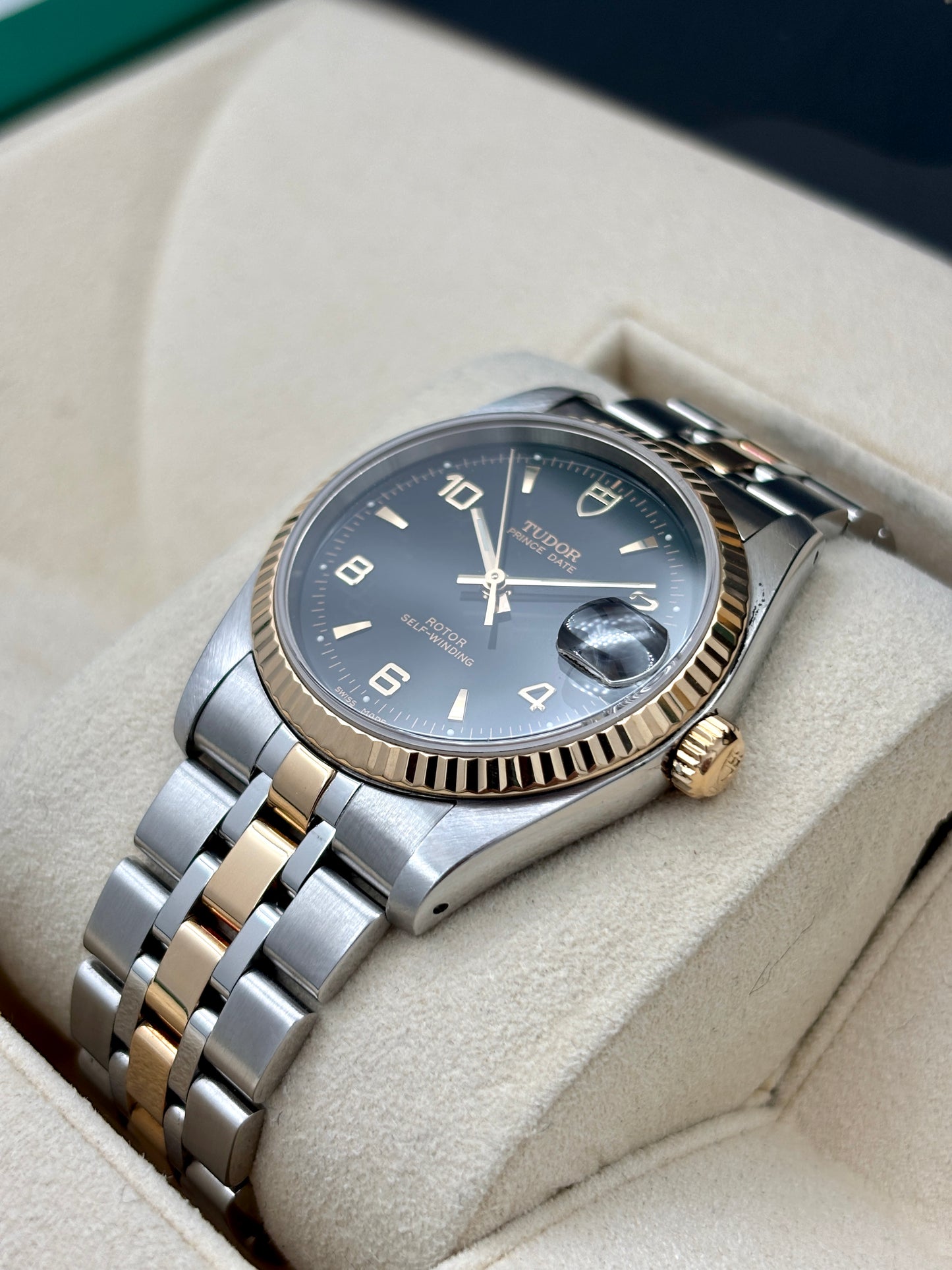 二手 USED  TUDOR 帝舵 PRINCE DATE 74033 2010年6月 黑色 全套 FULL SET AD單