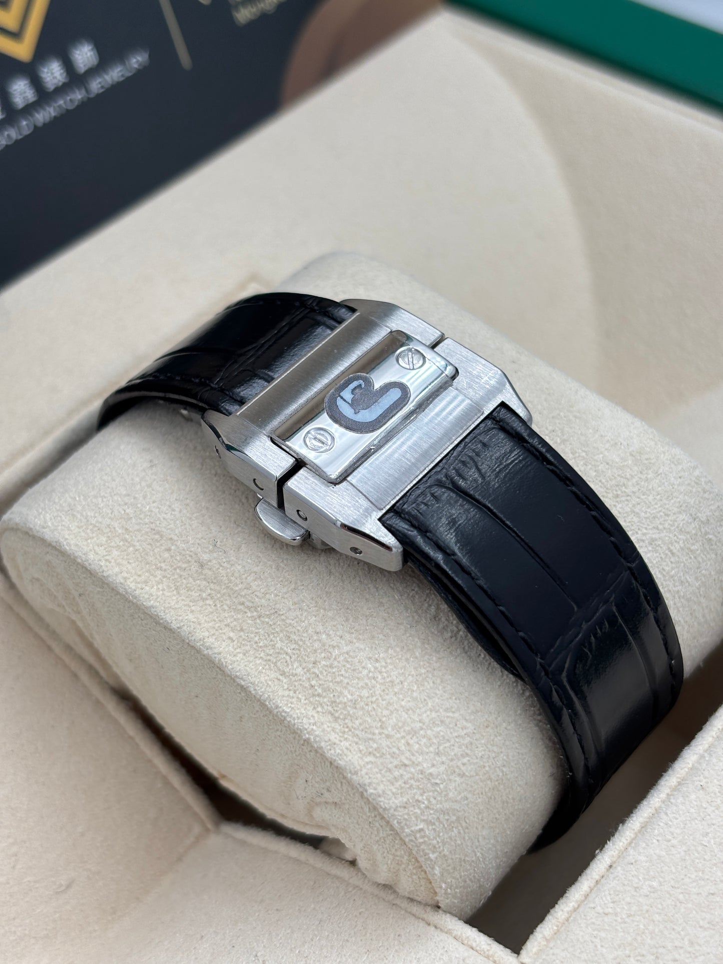 二手 USED  CARTIER 卡地亞 SANTOS 100 (2878) W20106X8 白色羅馬數字 2008年6月 保養證