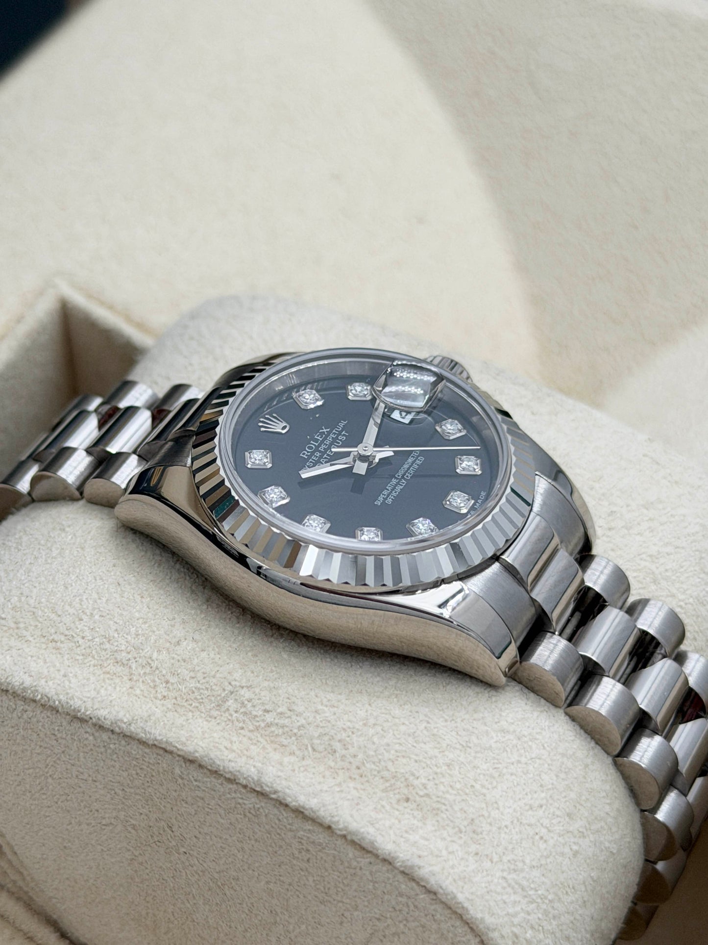 ROLEX 勞力士 DATEJUST 179179 2006年 黑色鑽石字