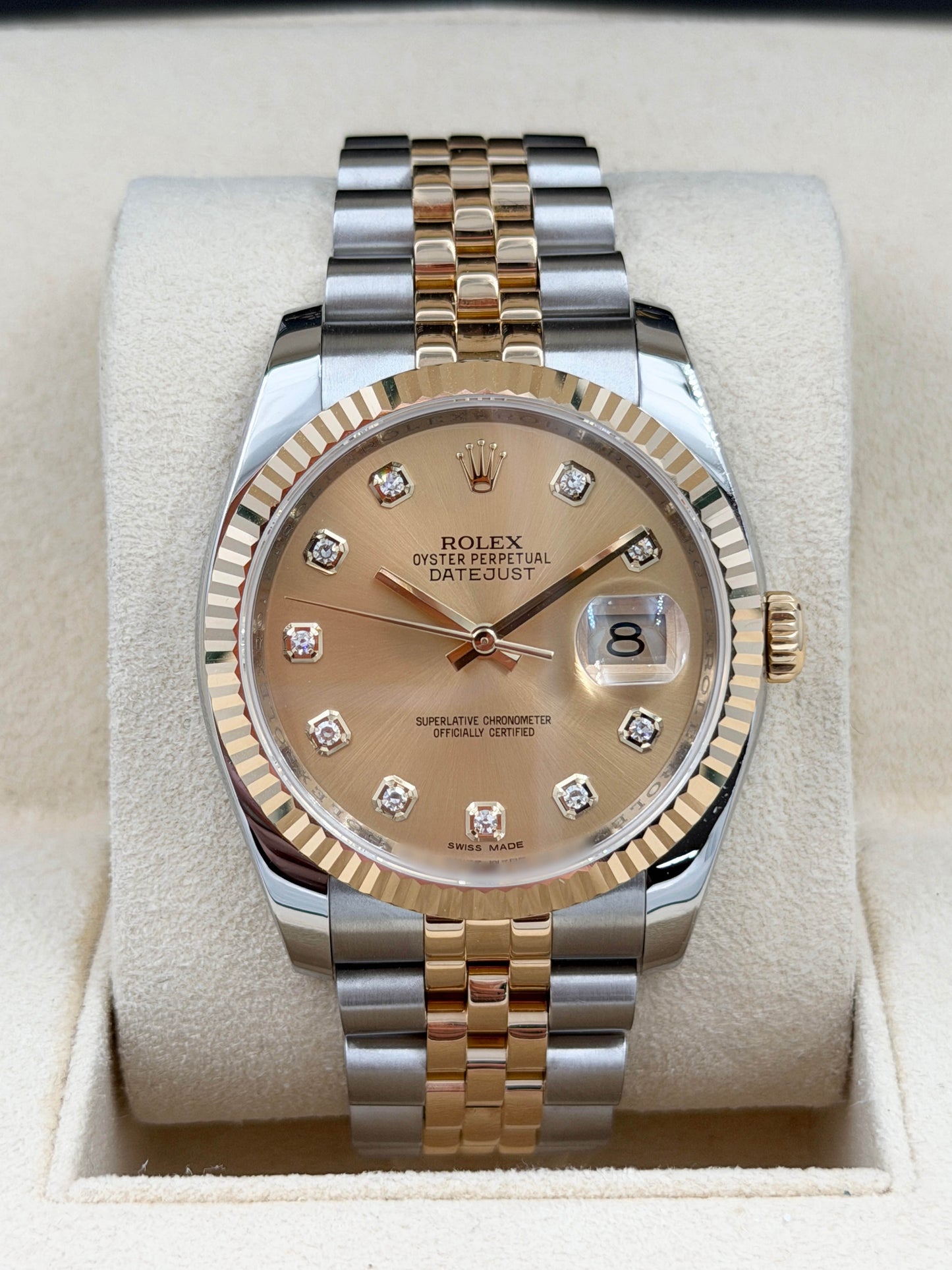 ROLEX 勞力士 DATEJUST 116233 2015年 金色鑽石字