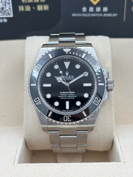 二手 USED  ROLEX 勞力士 SUBMARINER DATE 124060 黑色 2021年4月 NFC新卡 全套 FULL SET&nbsp;