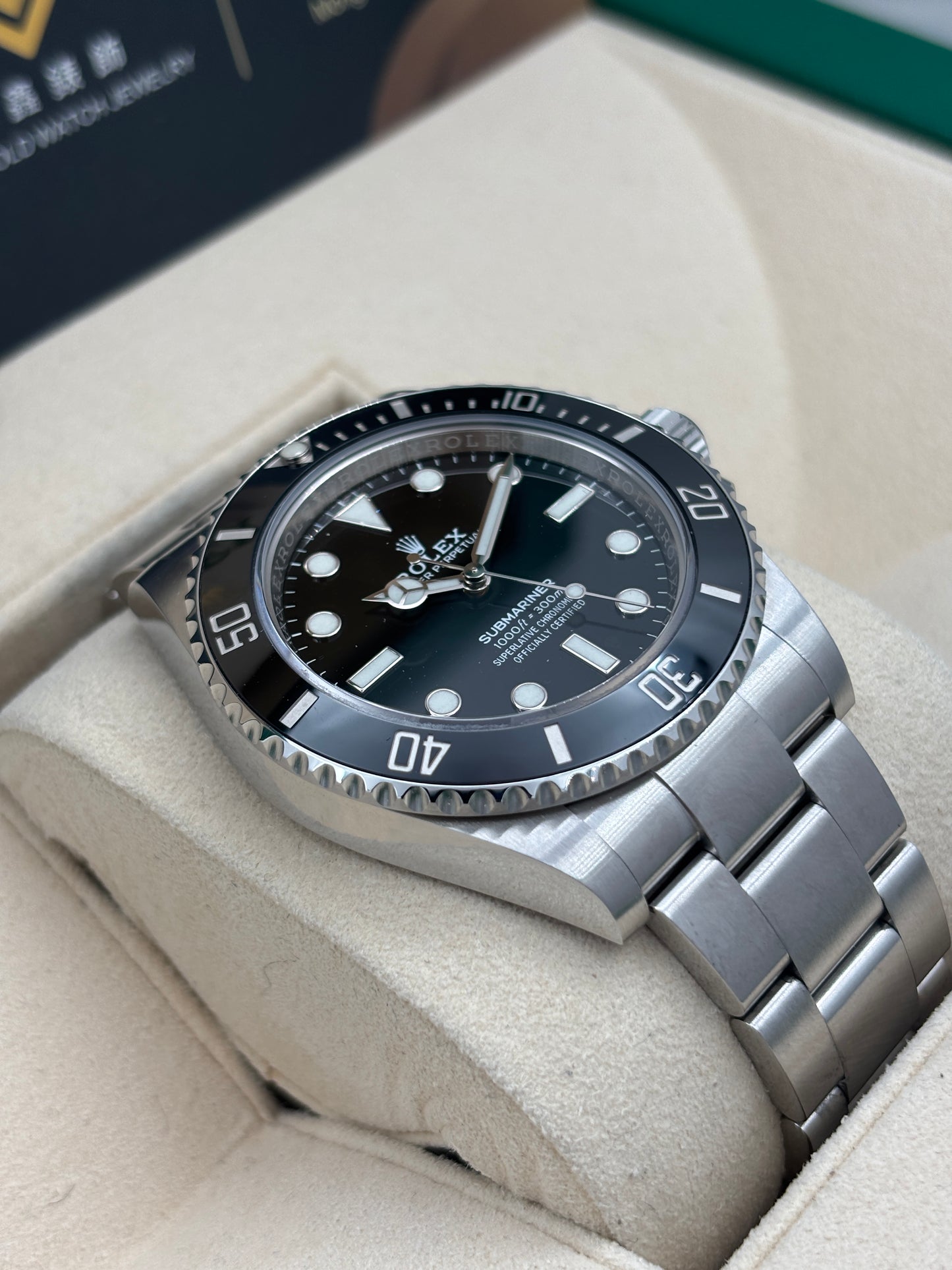 二手 USED  ROLEX 勞力士 SUBMARINER DATE 124060 黑色 2021年4月 NFC新卡 全套 FULL SET&nbsp;