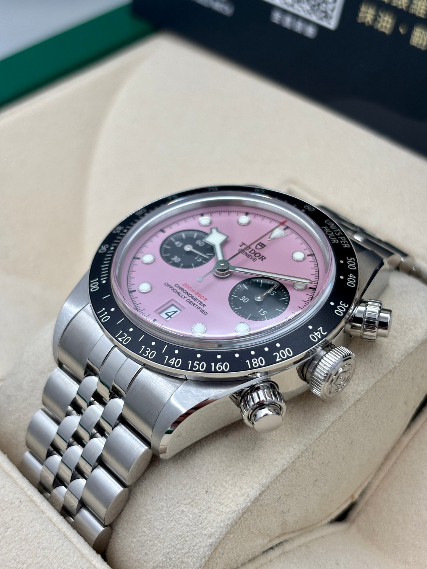 [SOLD OUT]全新 NEW  TUDOR 帝舵 BLACK BAY CHRONOGRAPH 79360N 粉紅色 2026年5月 全套 FULL SET