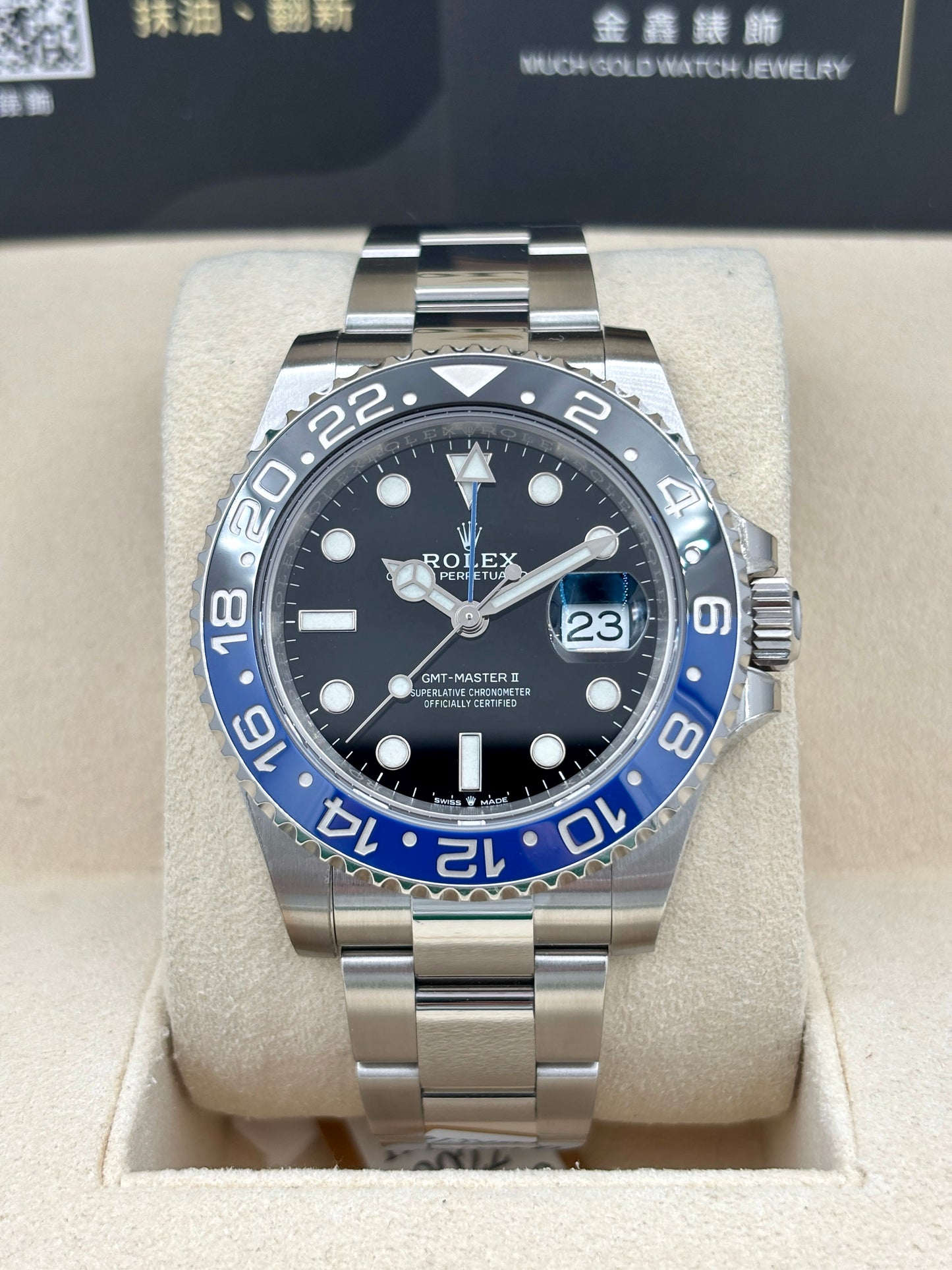 [SOLD OUT]二手 USED  ROLEX 勞力士 GMT-MASTER II 126710BLNR 黑色 2022年 全套 FULL SET