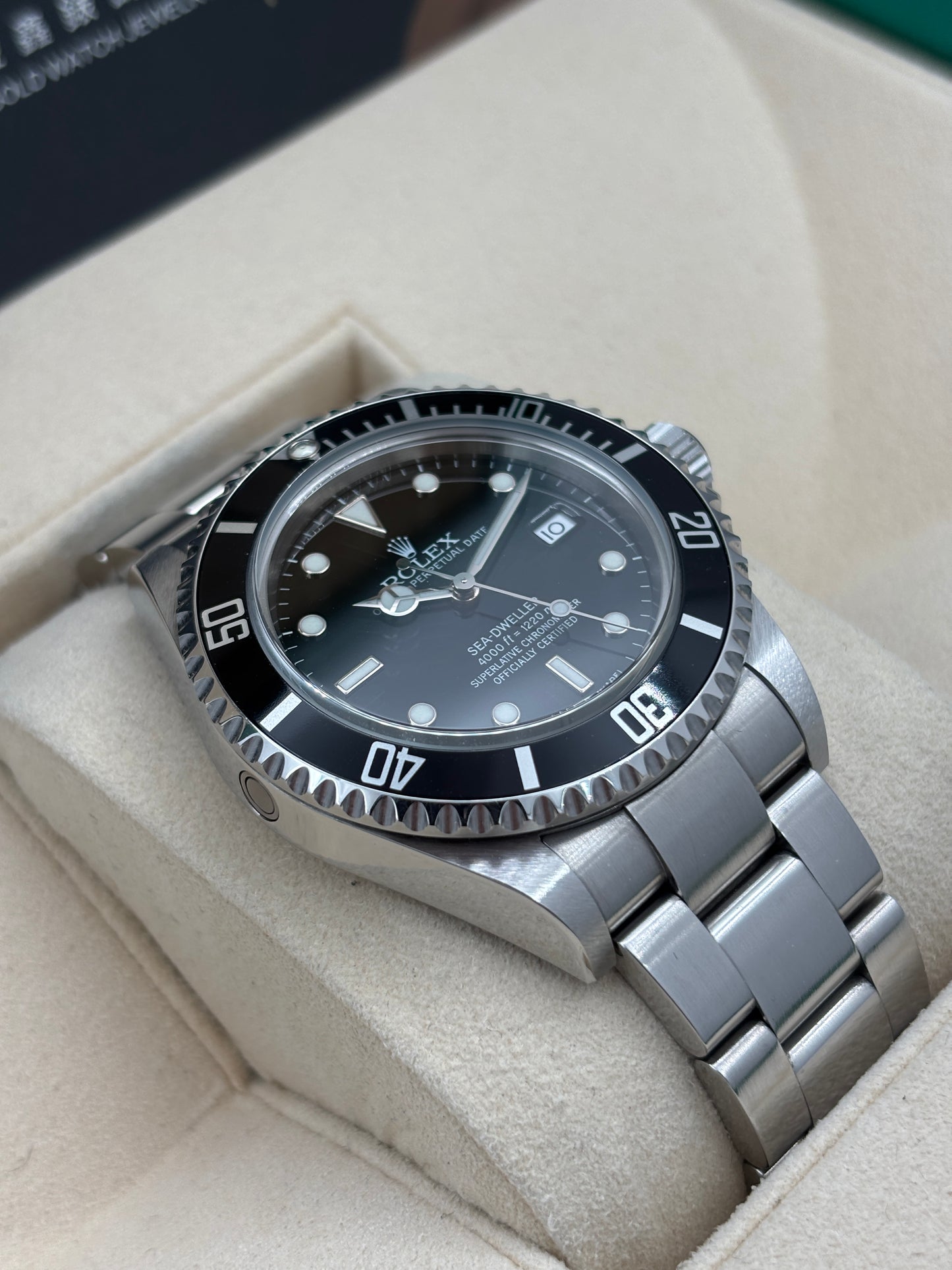 二手 USED  ROLEX 勞力士 SEA-DWELLER 16600 黑色 2006年7月 齊格 全套 FULL SET