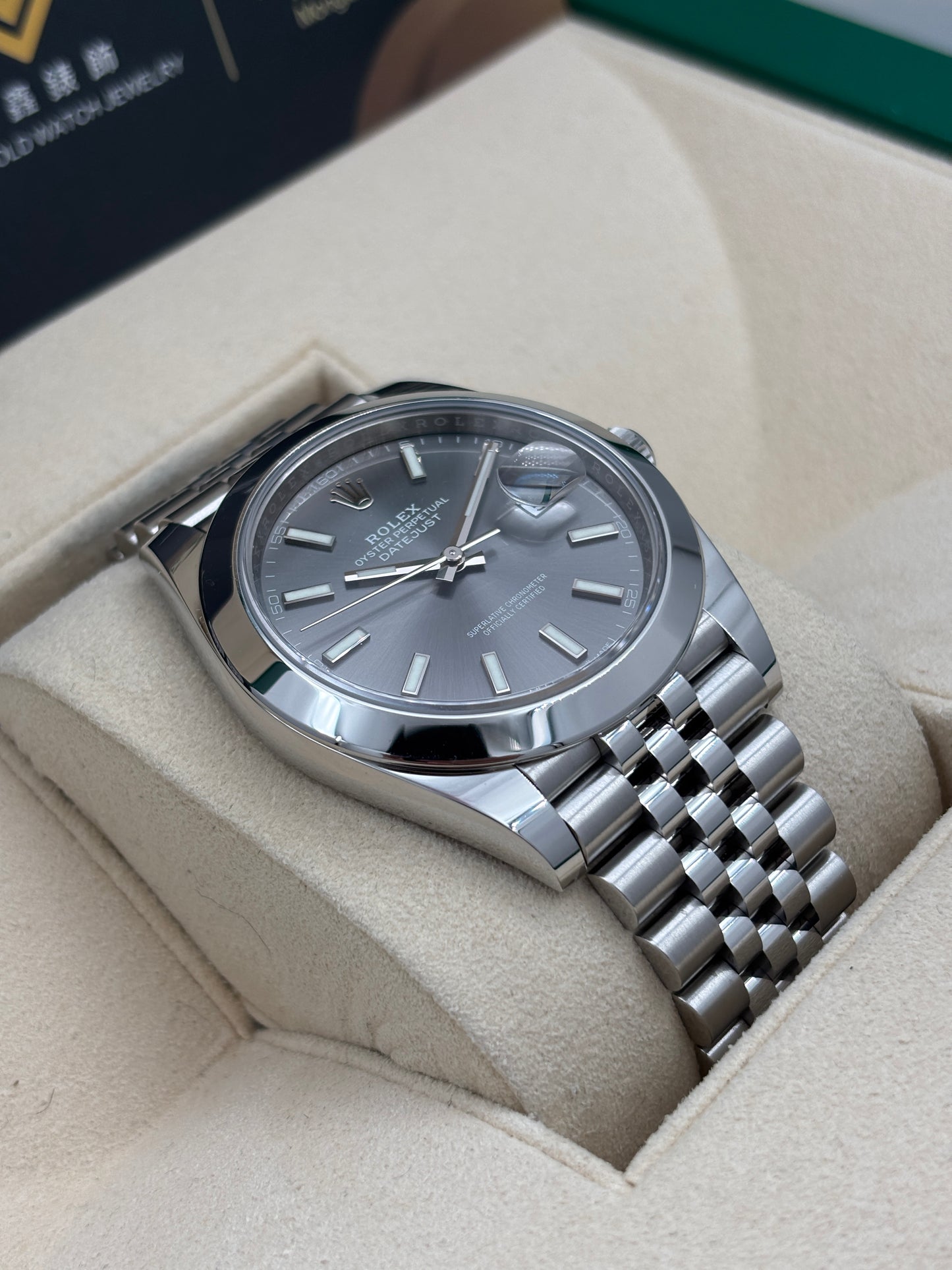 [SOLD OUT]二手 USED  ROLEX 勞力士 DATEJUST 126300 灰色 2024年6月 未打磨 99.9新 全套 FULL SET AD單