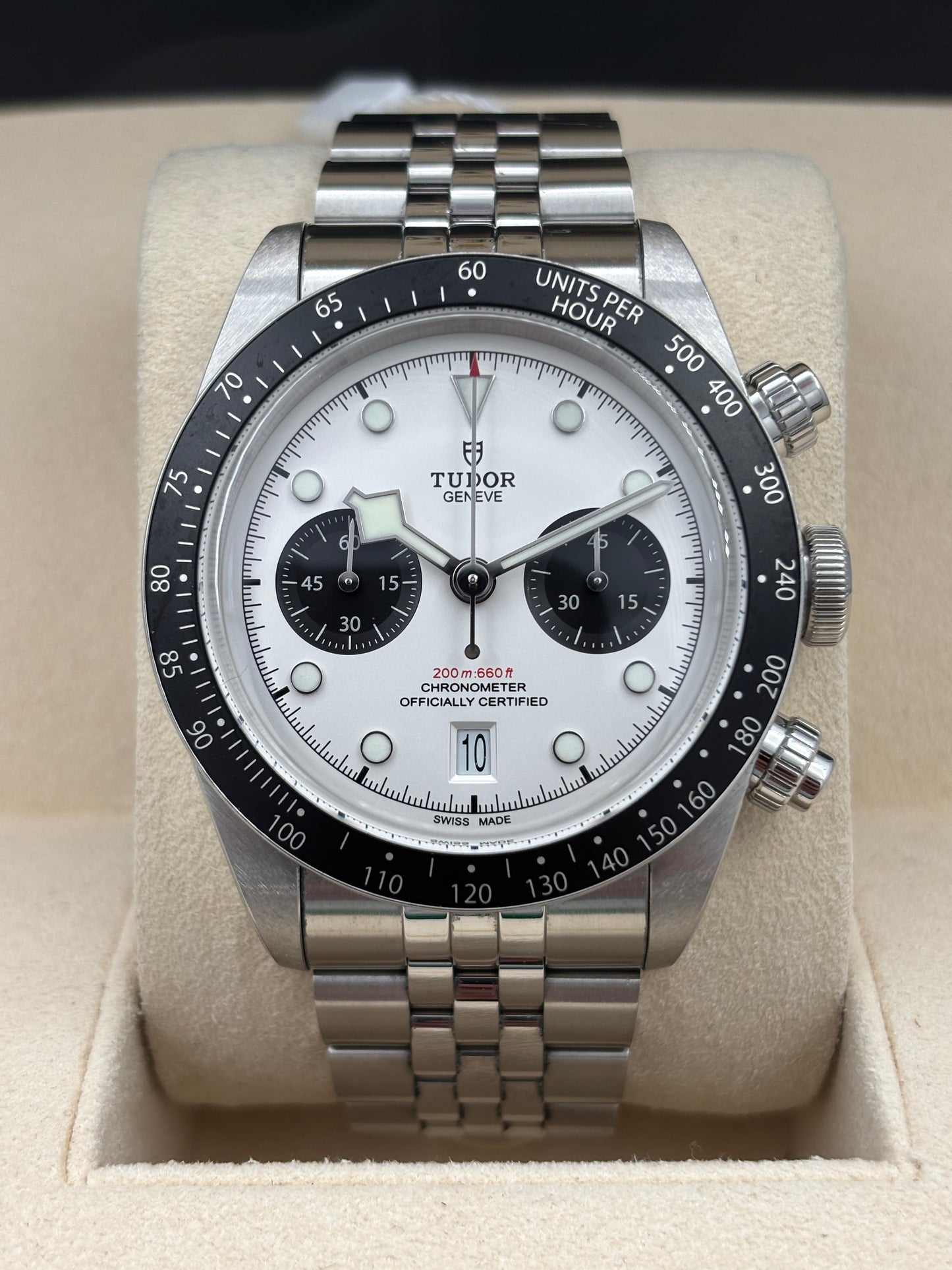[SOLD OUT]二手 USED  TUDOR 帝舵 BLACK BAY CHRONOGRAPH 79360N 白色 2025年4月 全套 FULL SET