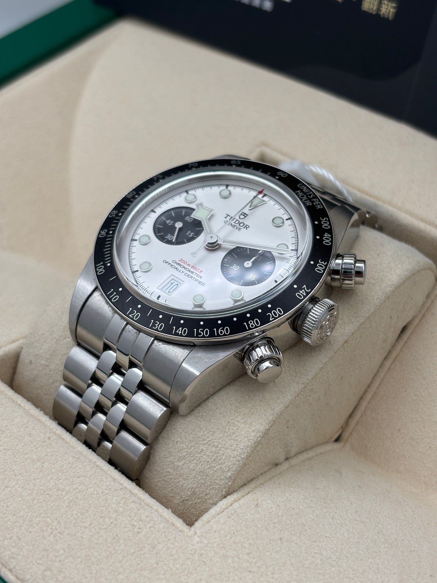 [SOLD OUT]二手 USED  TUDOR 帝舵 BLACK BAY CHRONOGRAPH 79360N 白色 2025年4月 全套 FULL SET