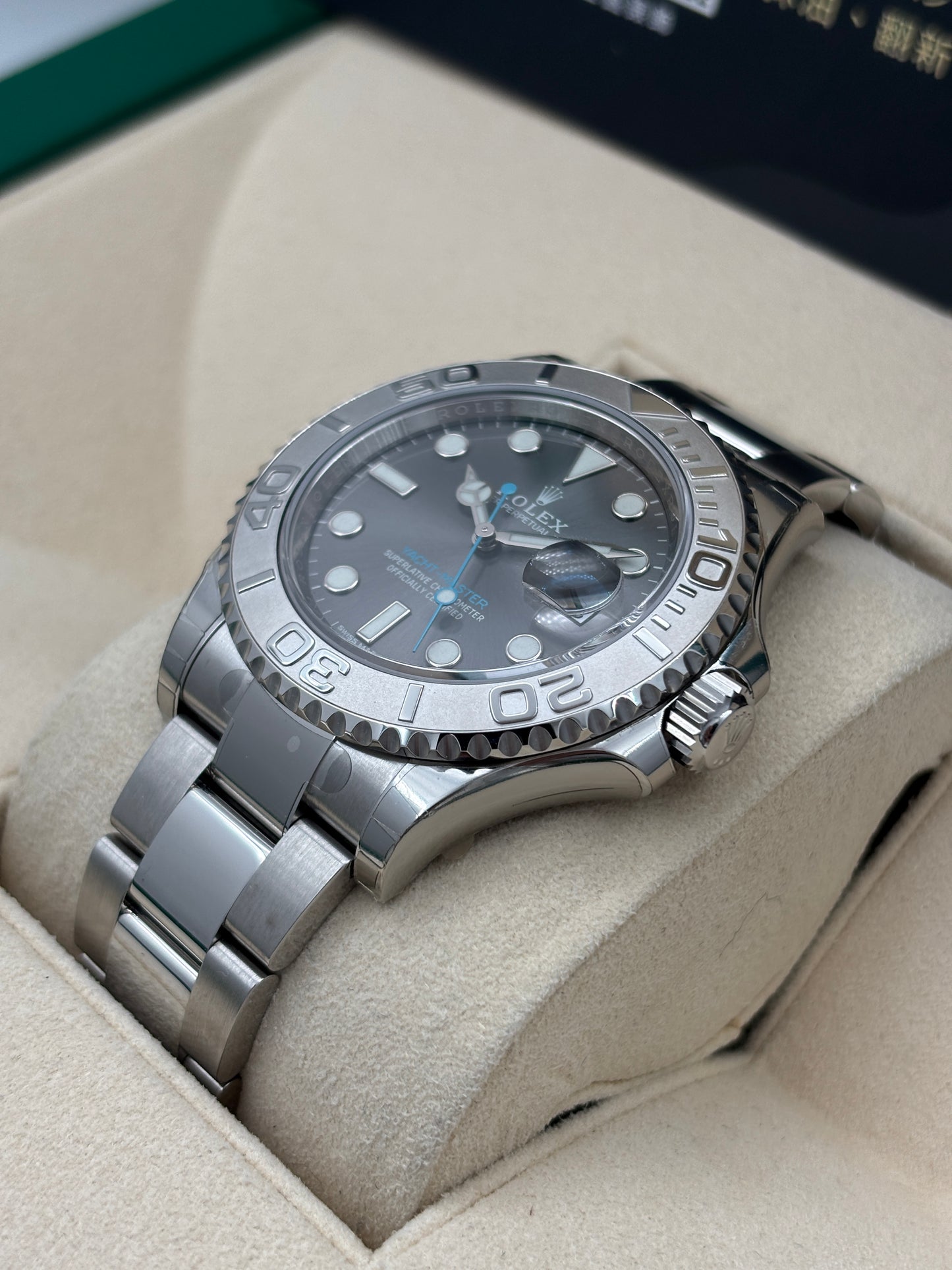 未試用品 New Old Stock  ROLEX 勞力士 Yacht-Master 116622 灰色 2017年11月 全套 FULL SET