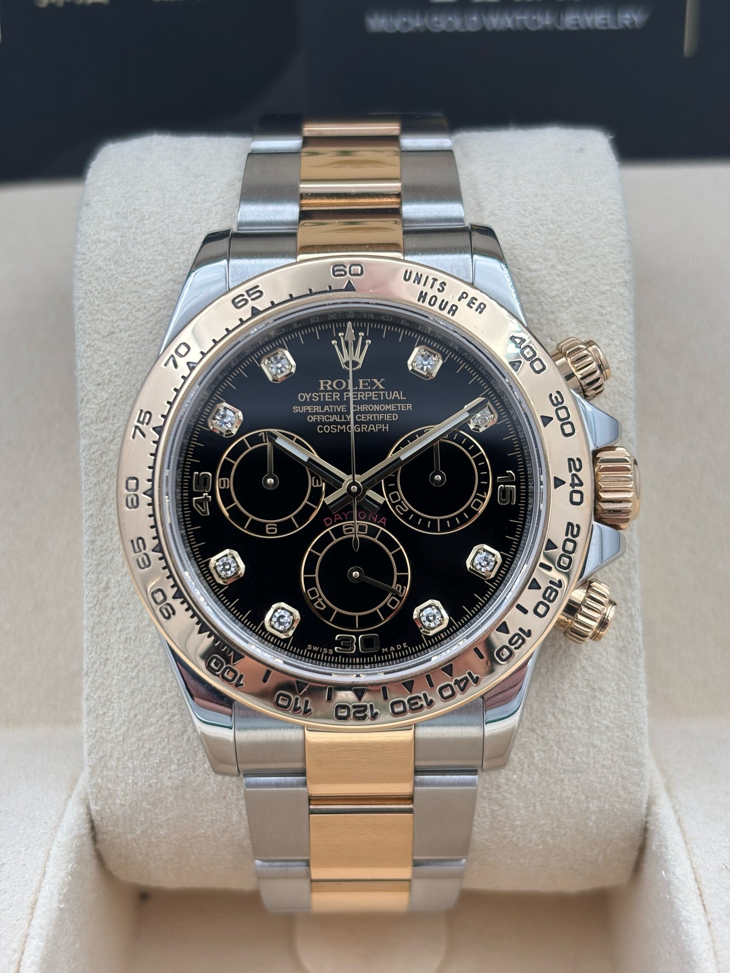 [SOLD OUT]二手 USED  ROLEX 勞力士 DAYTONA 116503G 黑色鑽石字 2018年2月 全套 FULL SET