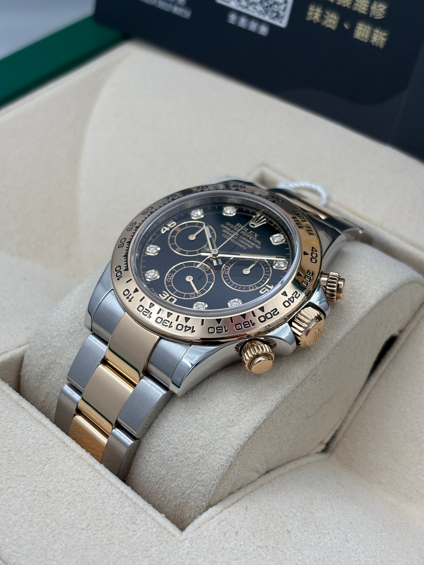 [SOLD OUT]二手 USED  ROLEX 勞力士 DAYTONA 116503G 黑色鑽石字 2018年2月 全套 FULL SET