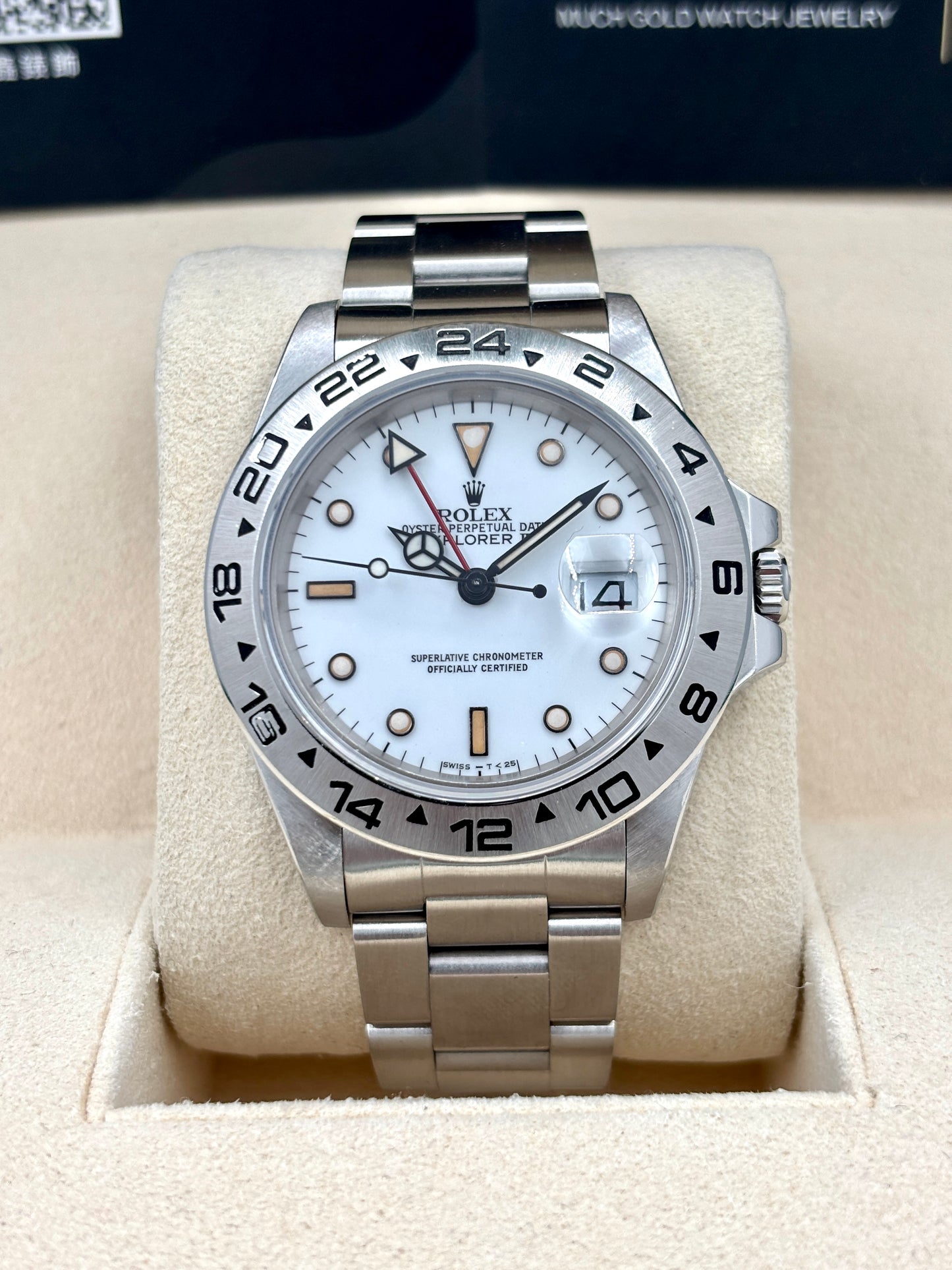 二手 USED  ROLEX 勞力士EXPLORER II 16550 白色 約1987年 淨錶 WATCH ONLY