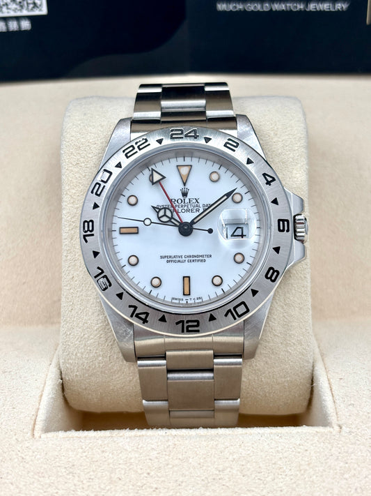 二手 USED  ROLEX 勞力士EXPLORER II 16550 白色 約1987年 淨錶 WATCH ONLY