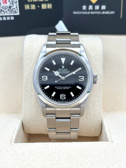 [SOLD OUT]二手 USED  ROLEX 勞力士 EXPLORER 114270 黑色 2012年7月 未打磨 99.9%新 全套 FULL SET