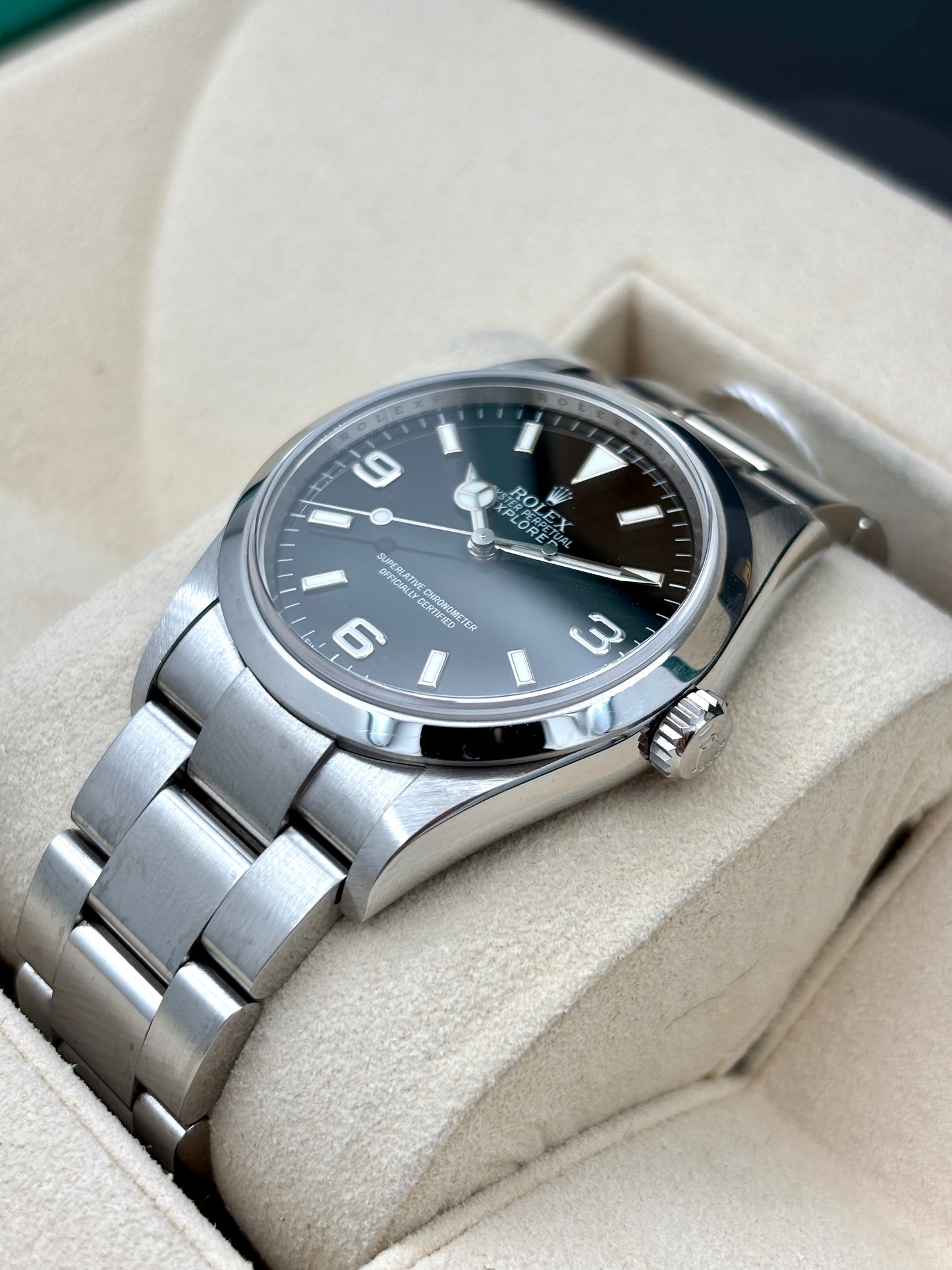 [SOLD OUT]二手 USED  ROLEX 勞力士 EXPLORER 114270 黑色 2012年7月 未打磨 99.9%新 全套 FULL SET