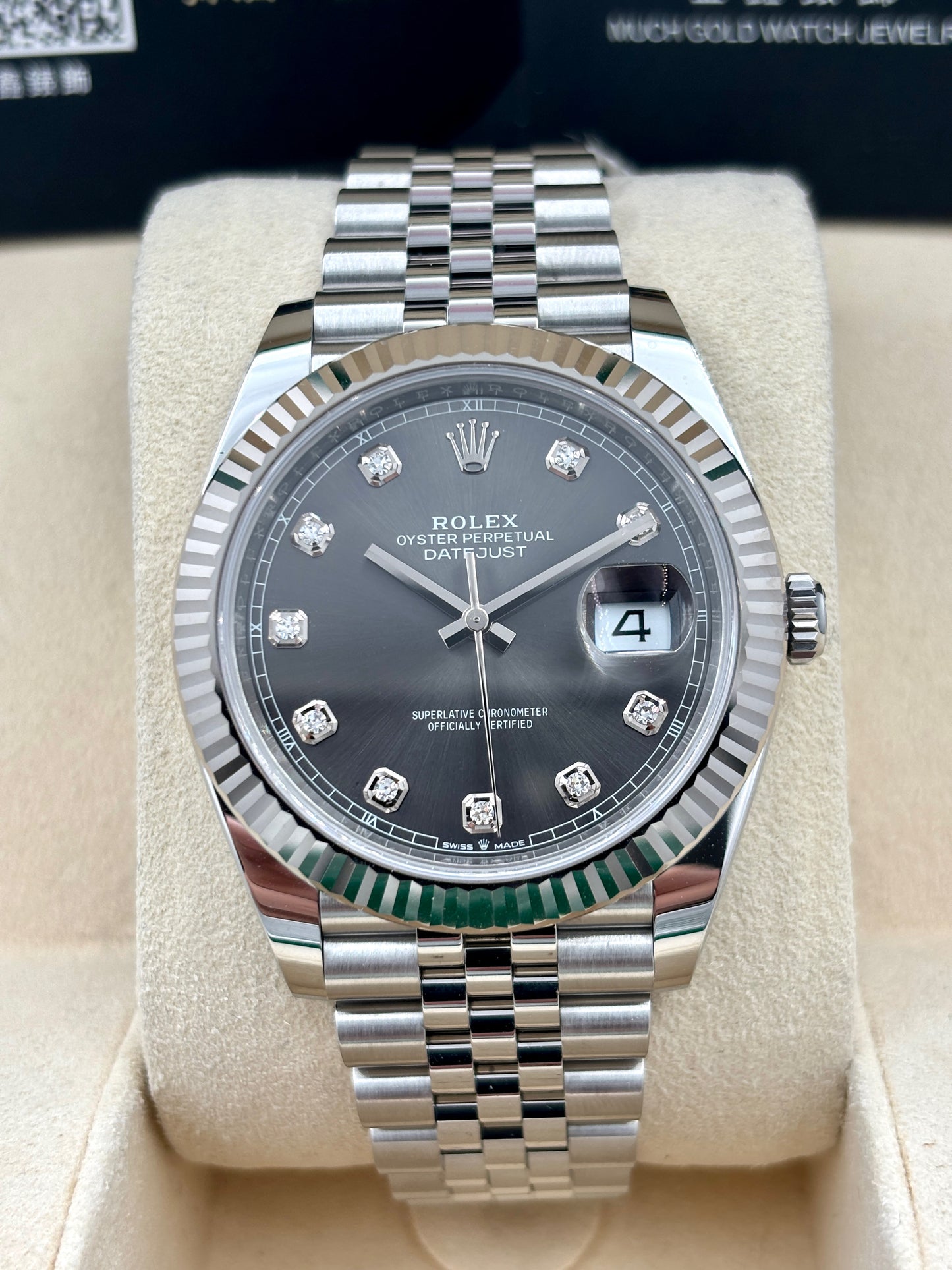 [SOLD OUT]二手 USED  ROLEX 勞力士 DATEJUST 126334 灰色鑽石字 2020年12月 NFC新卡 99.9%新 未打磨 全套 FULL SET