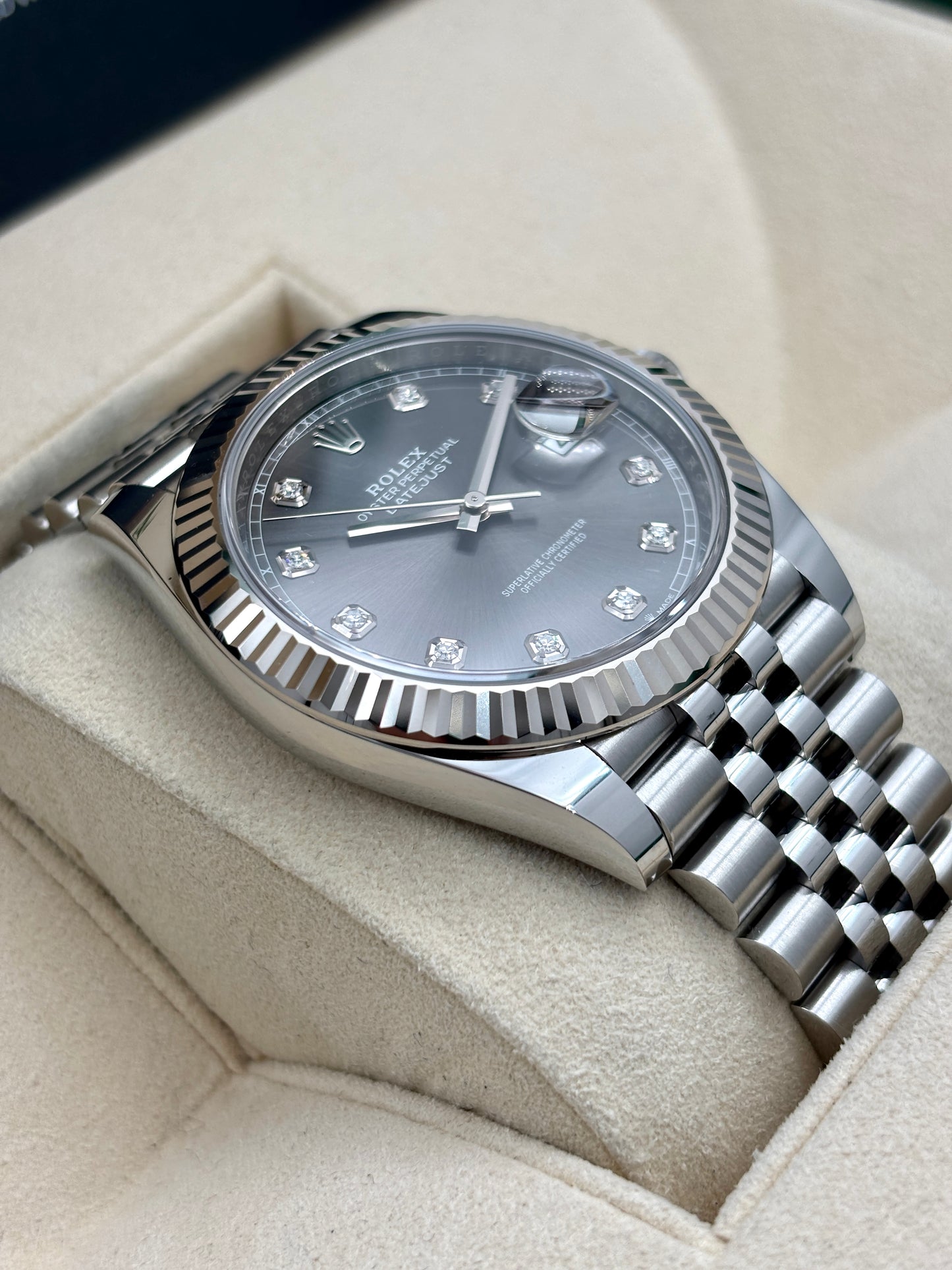 [SOLD OUT]二手 USED  ROLEX 勞力士 DATEJUST 126334 灰色鑽石字 2020年12月 NFC新卡 99.9%新 未打磨 全套 FULL SET