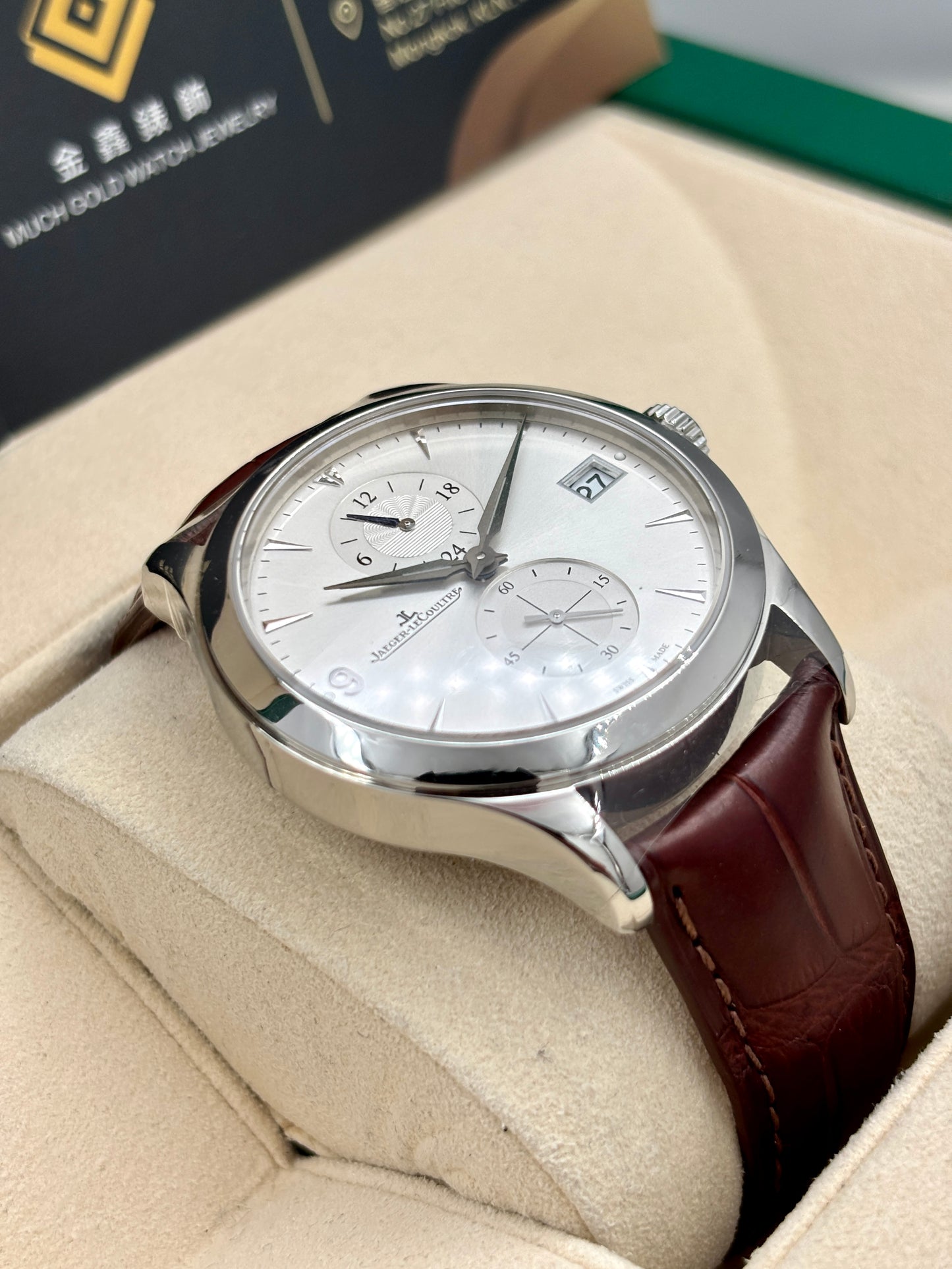 二手 USED  JAEGER-LECOULTRE 積家 MASTER CONTROL Q1628430 銀色 2011年7月 99.9%新 未打磨 全套 FULL SET