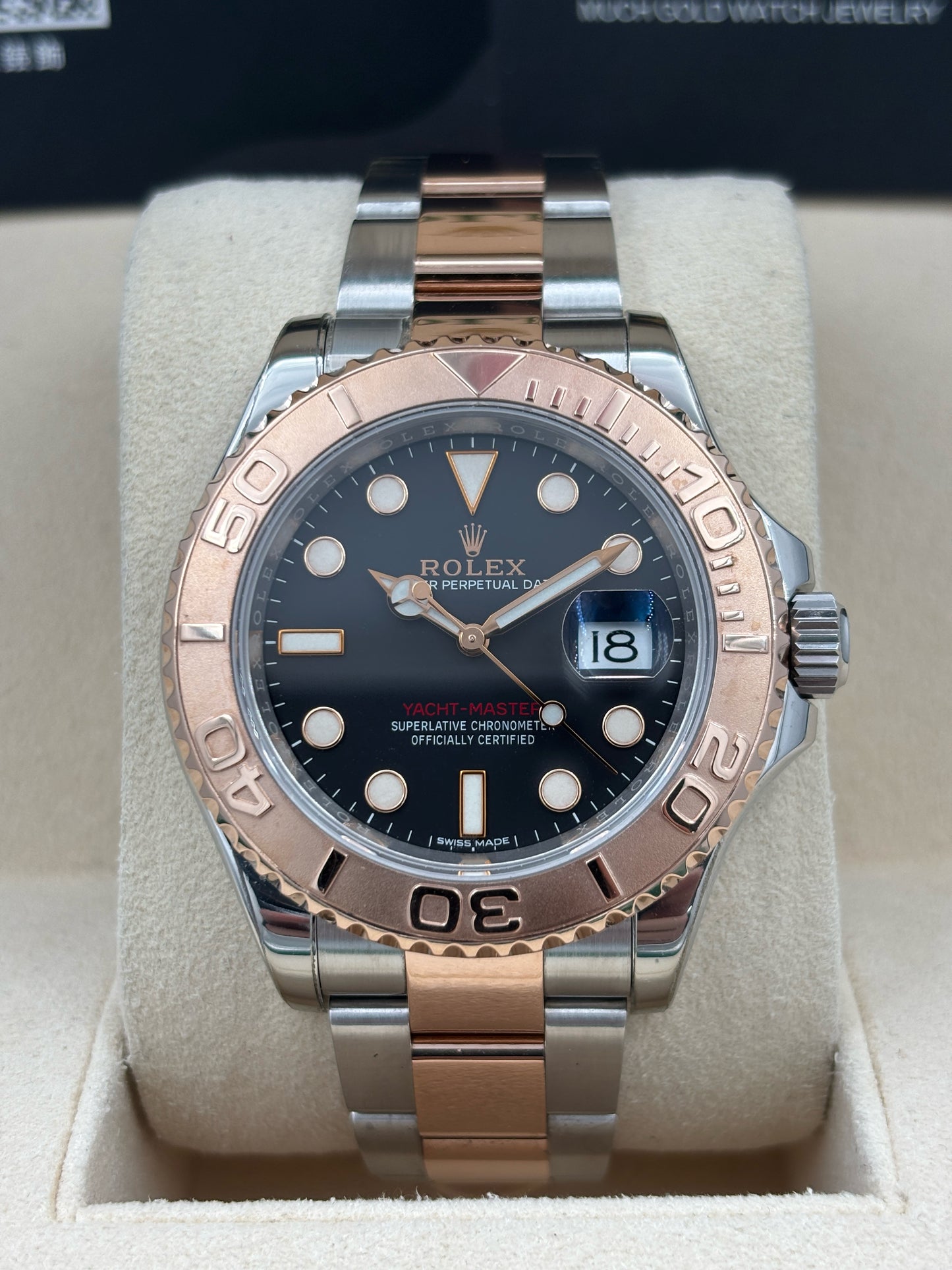 二手 USED  ROEX 勞力士 YACHT-MASTER 116621 黑色 2019年4月 全套 FULL SET