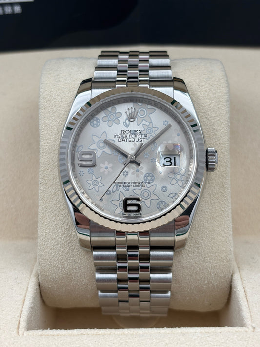 二手 USED  ROEX 勞力士 DATEJUST 116234 銀色花花面&nbsp; 2015年5月 全套 FULL SET AD單