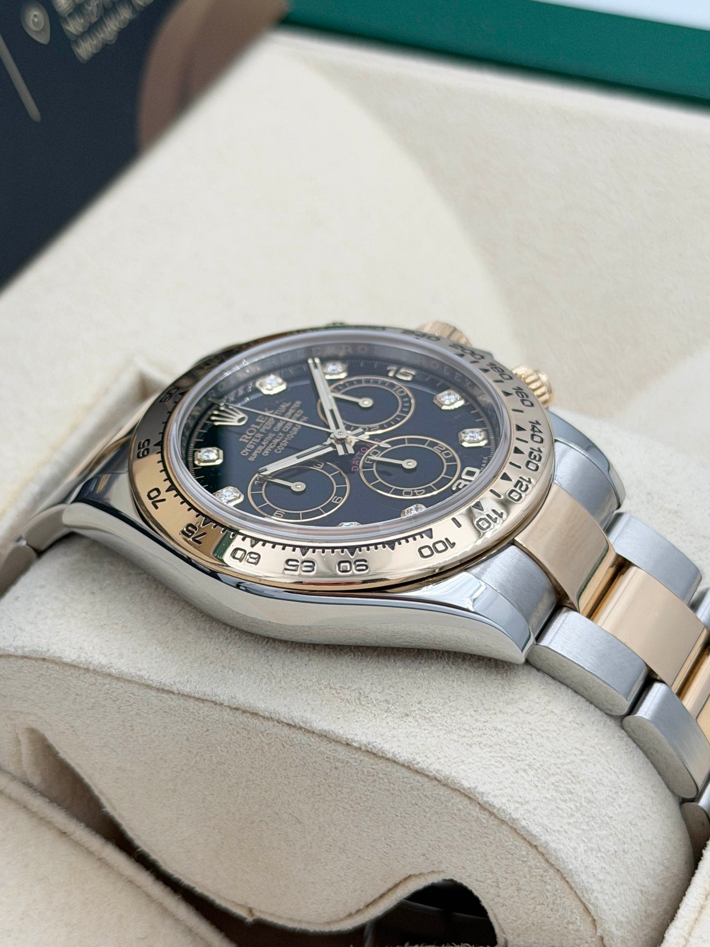 二手 Used ROLEX 勞力士 DAYTONA 116503G 2018年 黑色面鑽石字