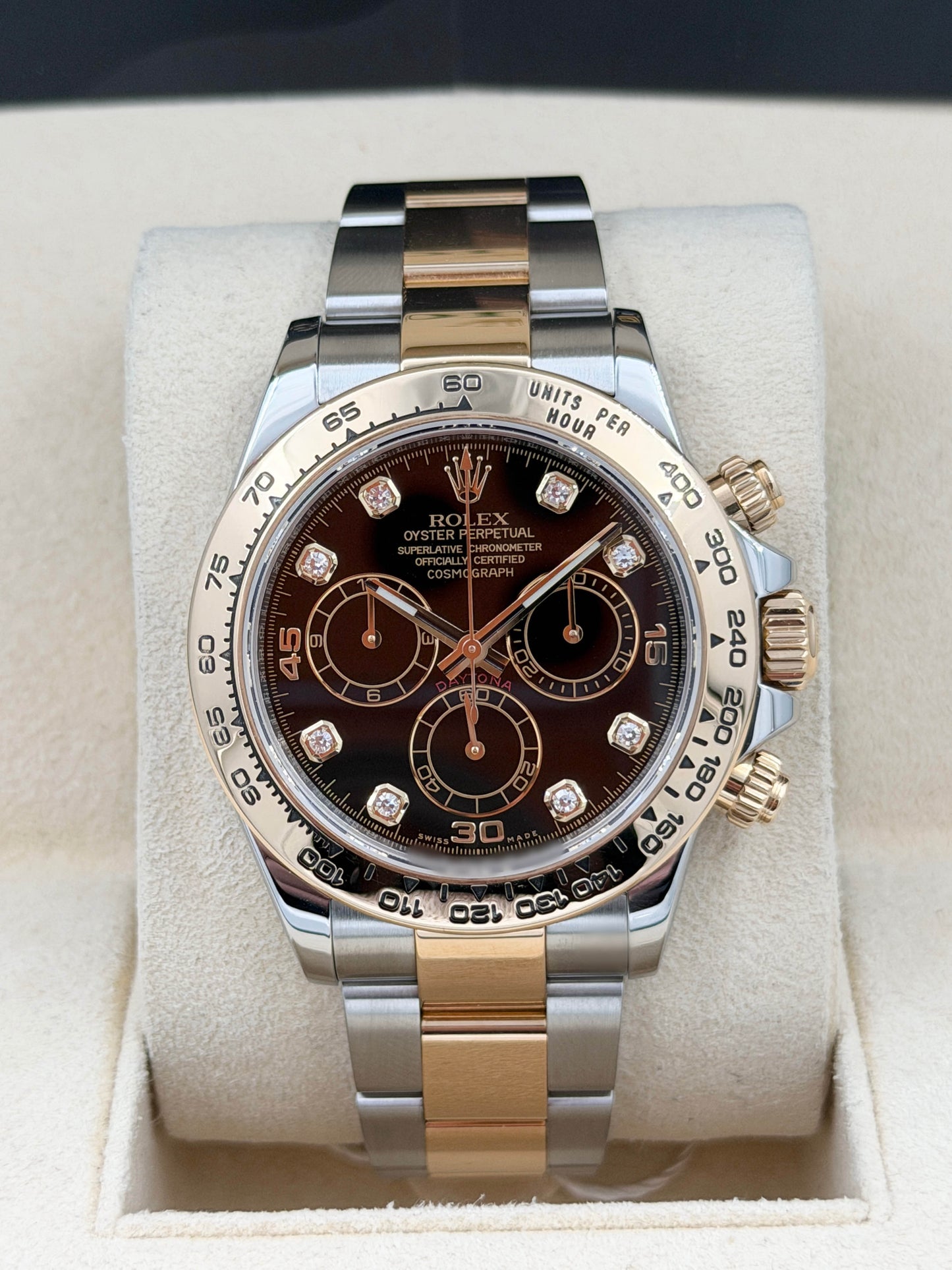 二手 Used ROLEX 勞力士 DAYTONA 116503G 2018年 黑色面鑽石字