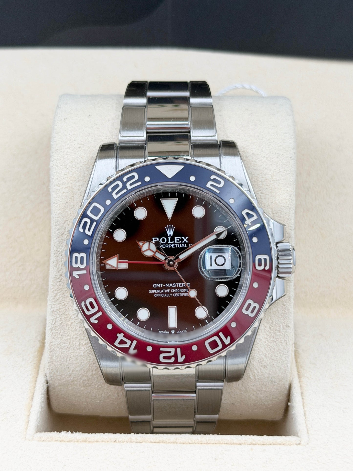 二手 Used ROLEX 勞力士 GMT-MASTER II 126710BLRO 2021年 百事圈 板帶