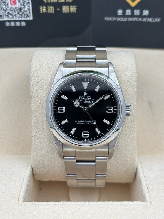 二手 USED  ROLEX 勞力士 EXPLORER 114270 黑色 約2008年 有內影 淨錶 WATCH ONLY