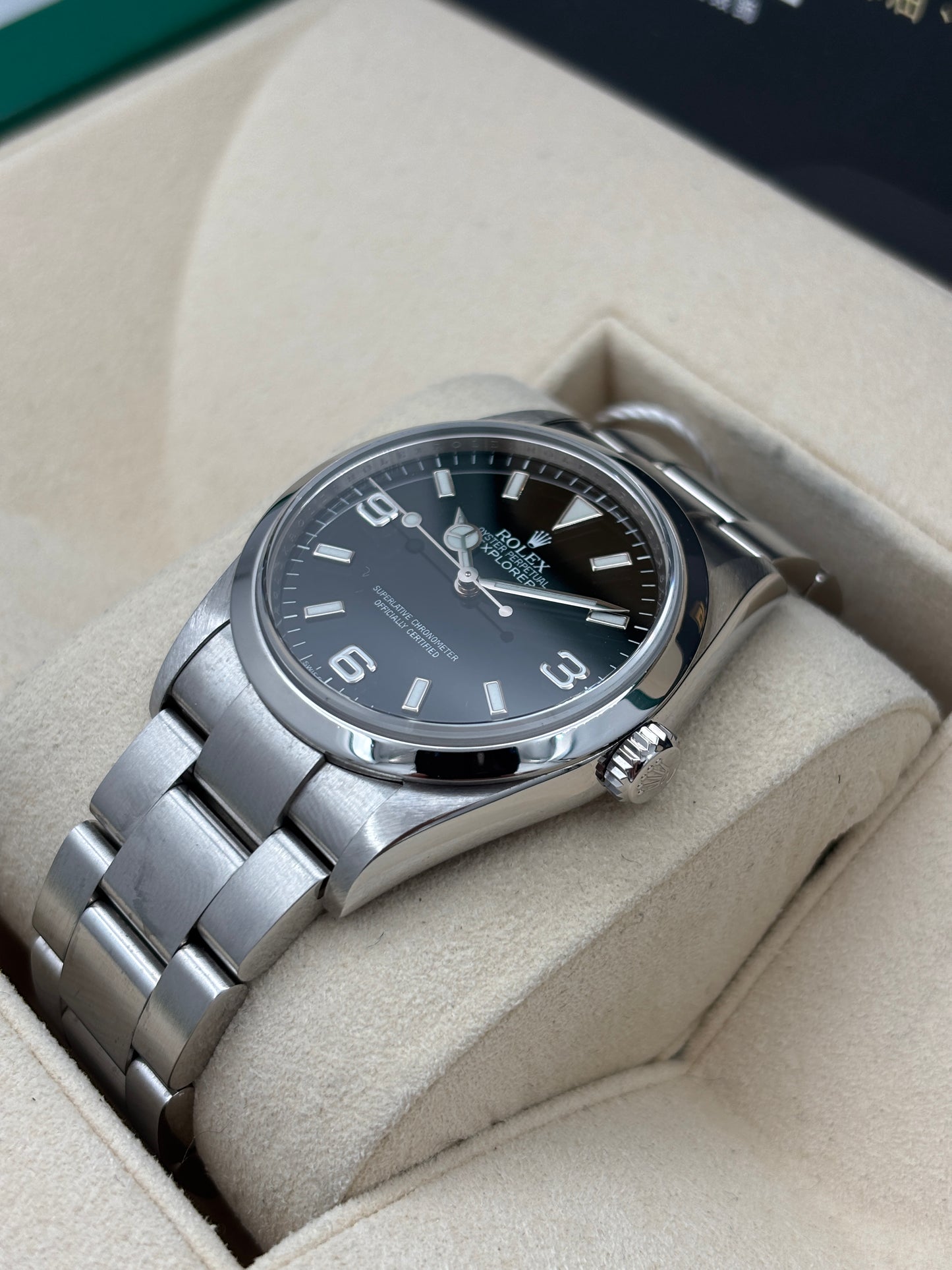 二手 USED  ROLEX 勞力士 EXPLORER 114270 黑色 約2008年 有內影 淨錶 WATCH ONLY