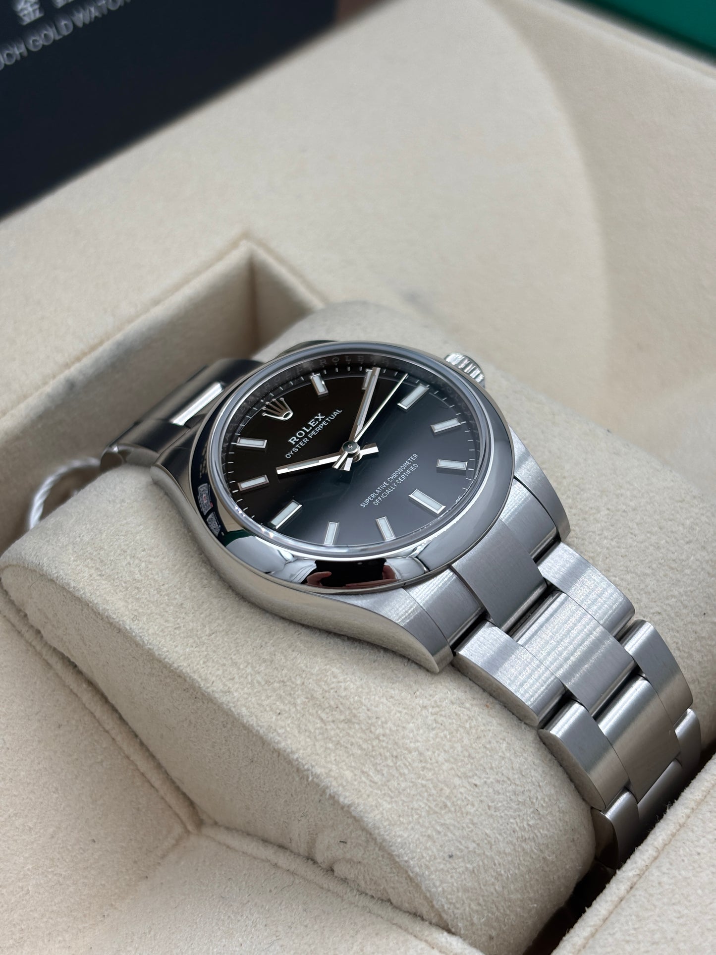 二手 USED  ROLEX 勞力士 OYSTER PERPETUAL 277200 黑色 2022年12月 未打磨 99.99%新 全套 FULL SET