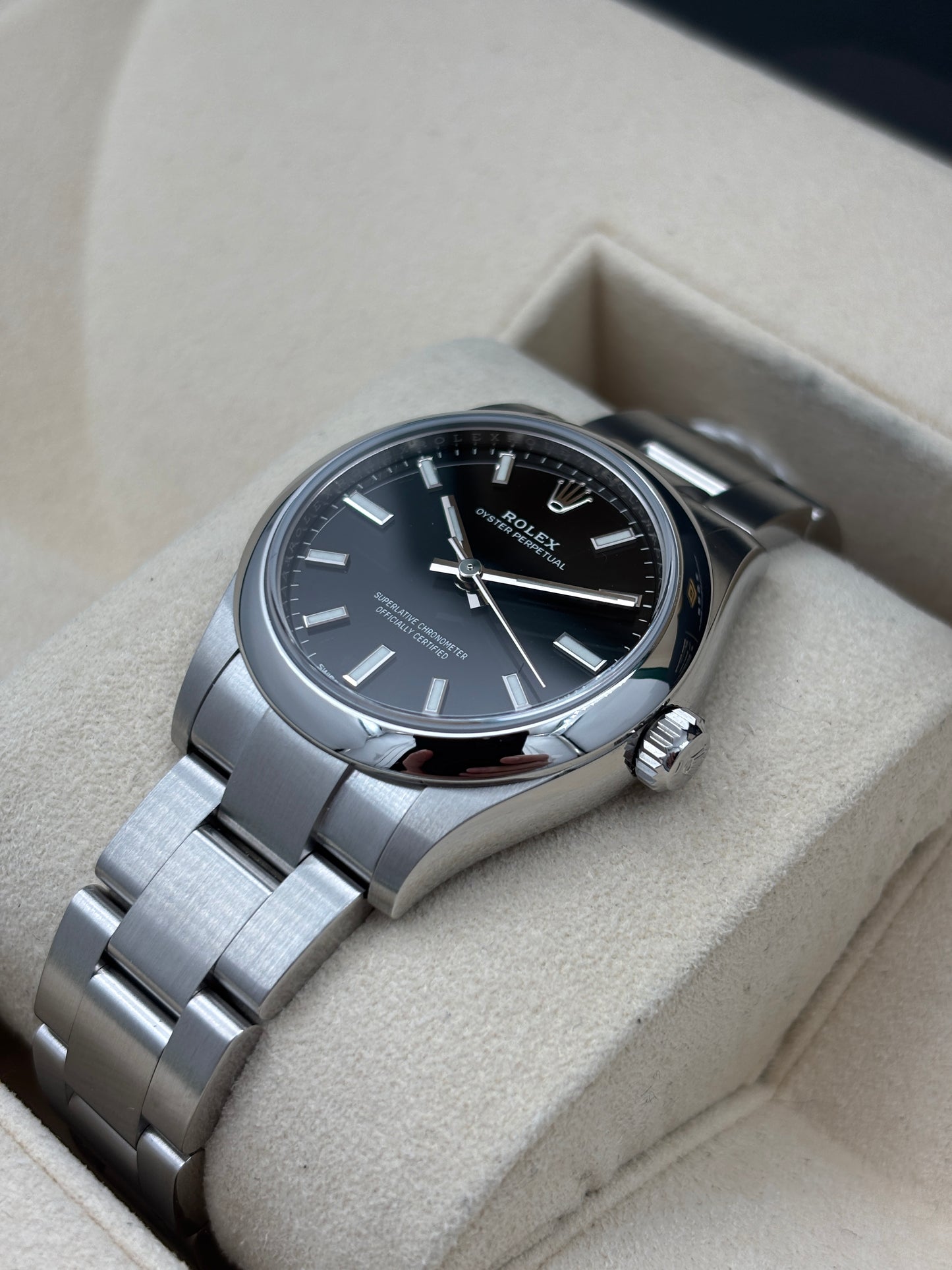 二手 USED  ROLEX 勞力士 OYSTER PERPETUAL 277200 黑色 2022年12月 未打磨 99.99%新 全套 FULL SET