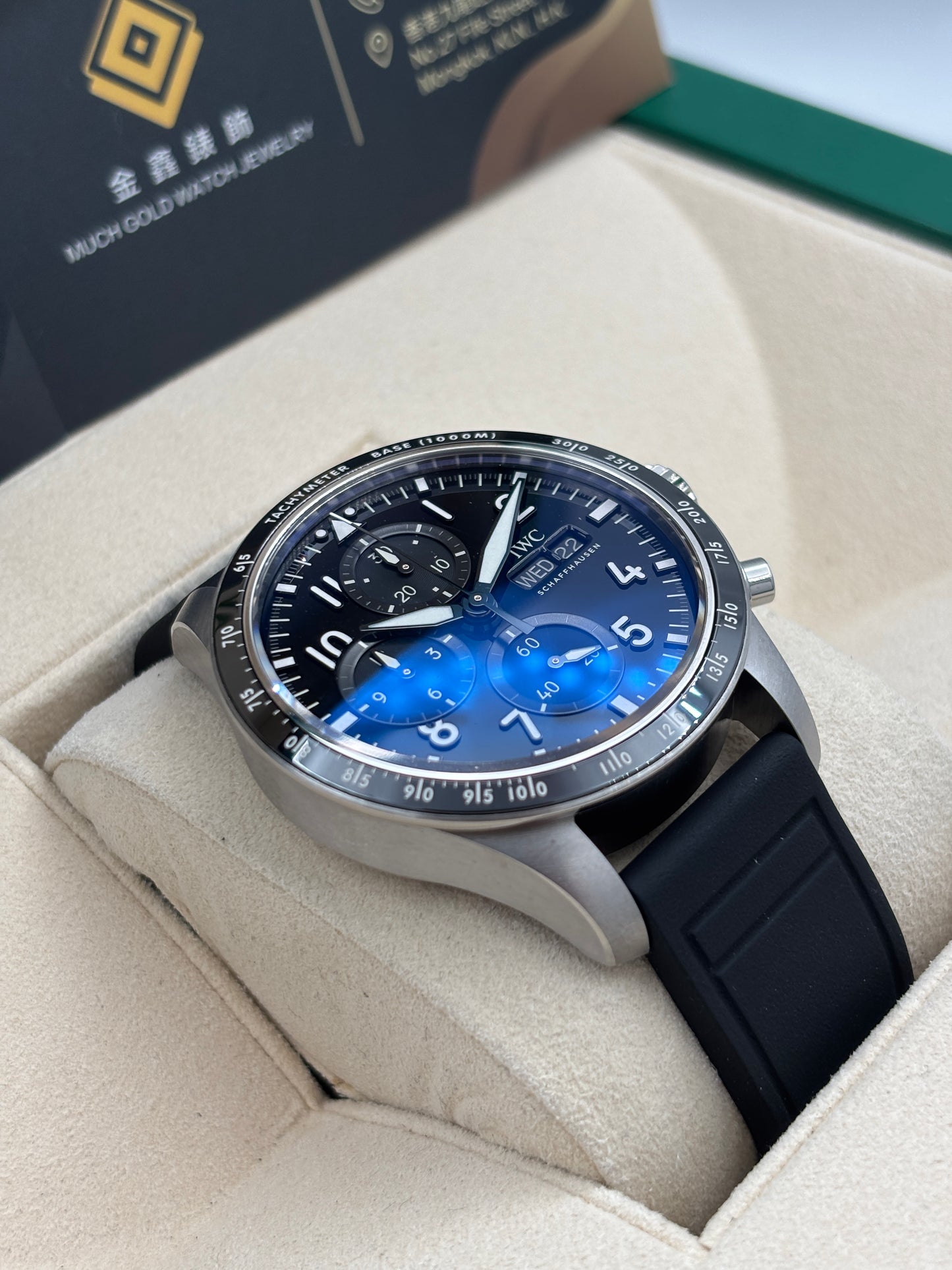 二手 USED  IWC 萬國 PILOT IW388305 黑色 2024年8月 未打磨 99.99%新 全套 FULL SET