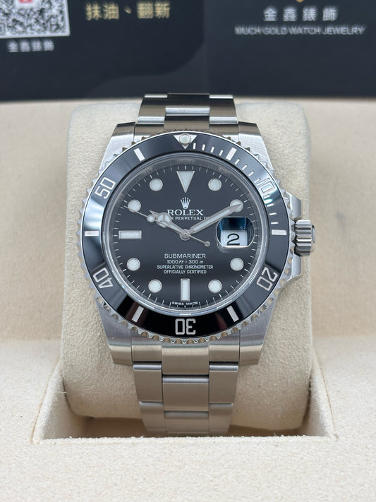 二手 USED  ROLEX 勞力士 SUBMARINER DATE 116610LN 黑色 2014年12月 全套 FULL SET