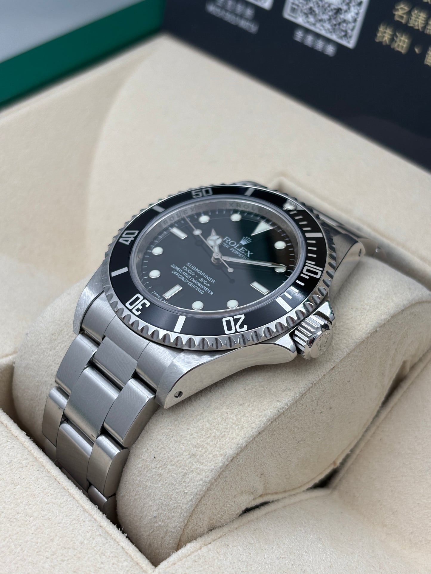 二手 USED  ROLEX 勞力士 SUBMARINER 14060 黑色 約2007年 未打磨 四行字 淨錶 WATCH ONLY
