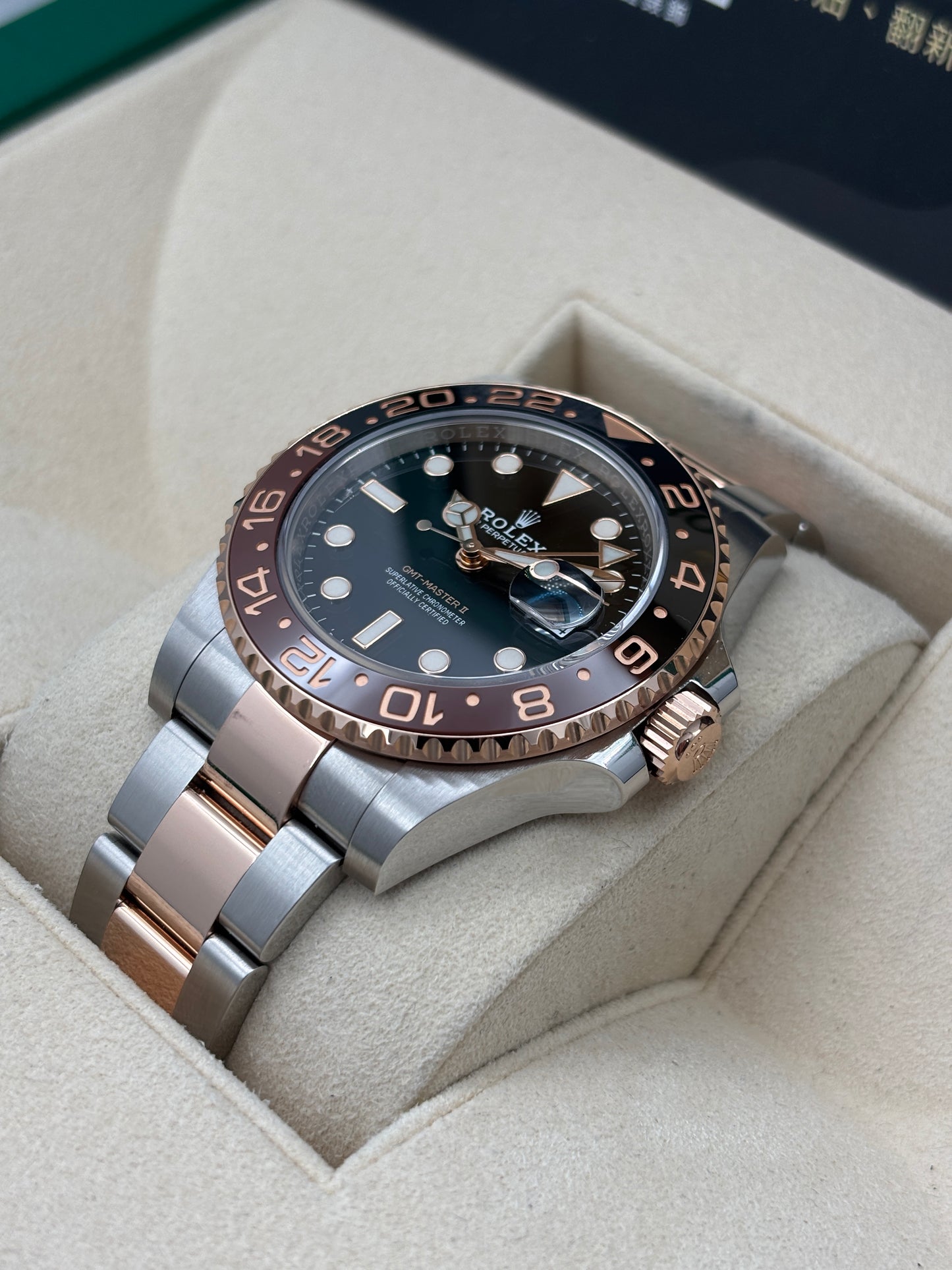 [SOLD OUT]二手 USED  ROLEX 勞力士 GMT-MASTER II 126711CHNR 黑色 2020年7月 白綠卡 全套 FULL SET