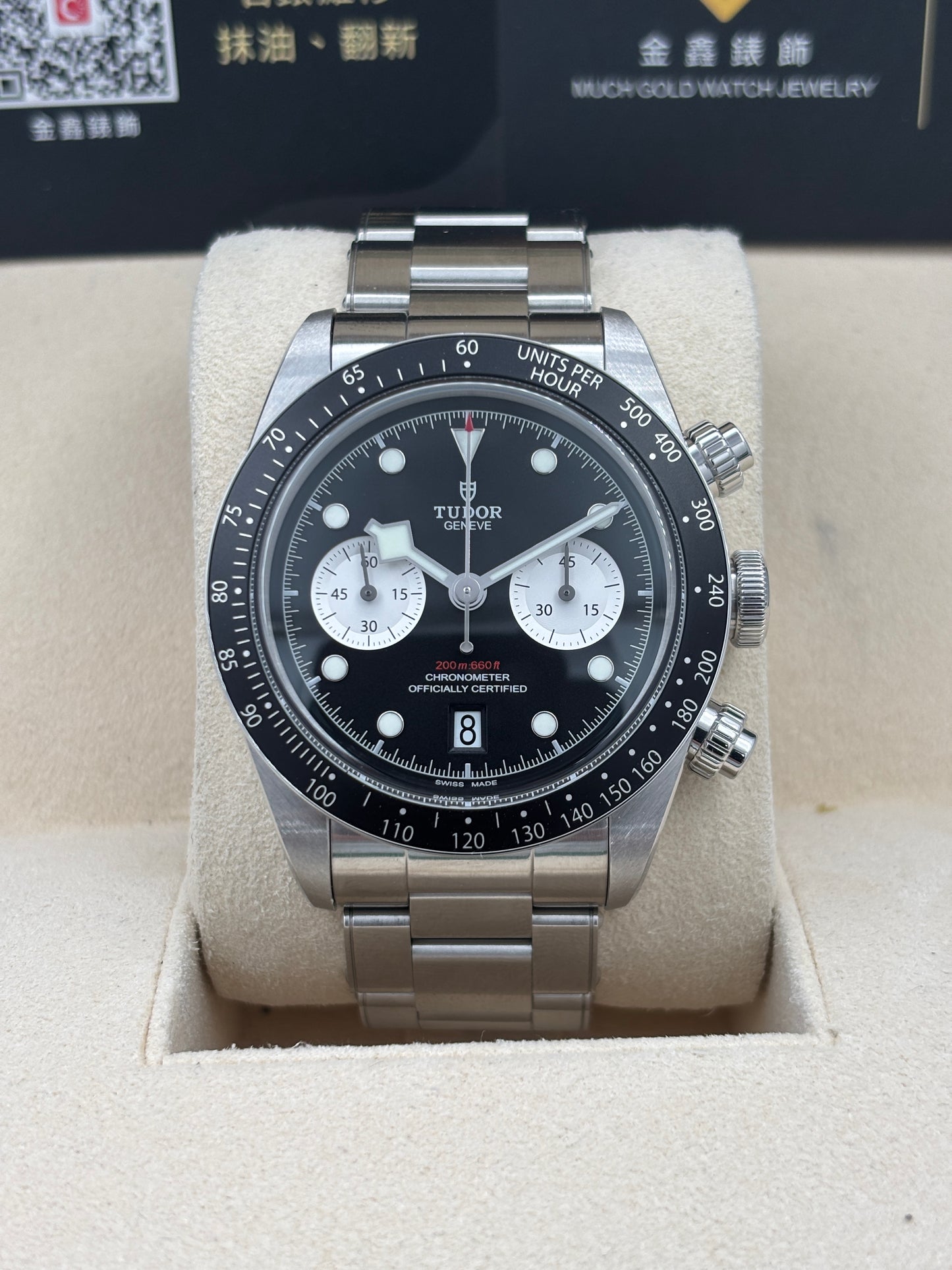 [SOLD OUT]二手 USED  TUDOR 帝舵 BLACK BAY CHRONOGRAPH 79360N 黑色 2025年2月 未打磨 99.99%新 全套 FULL SET