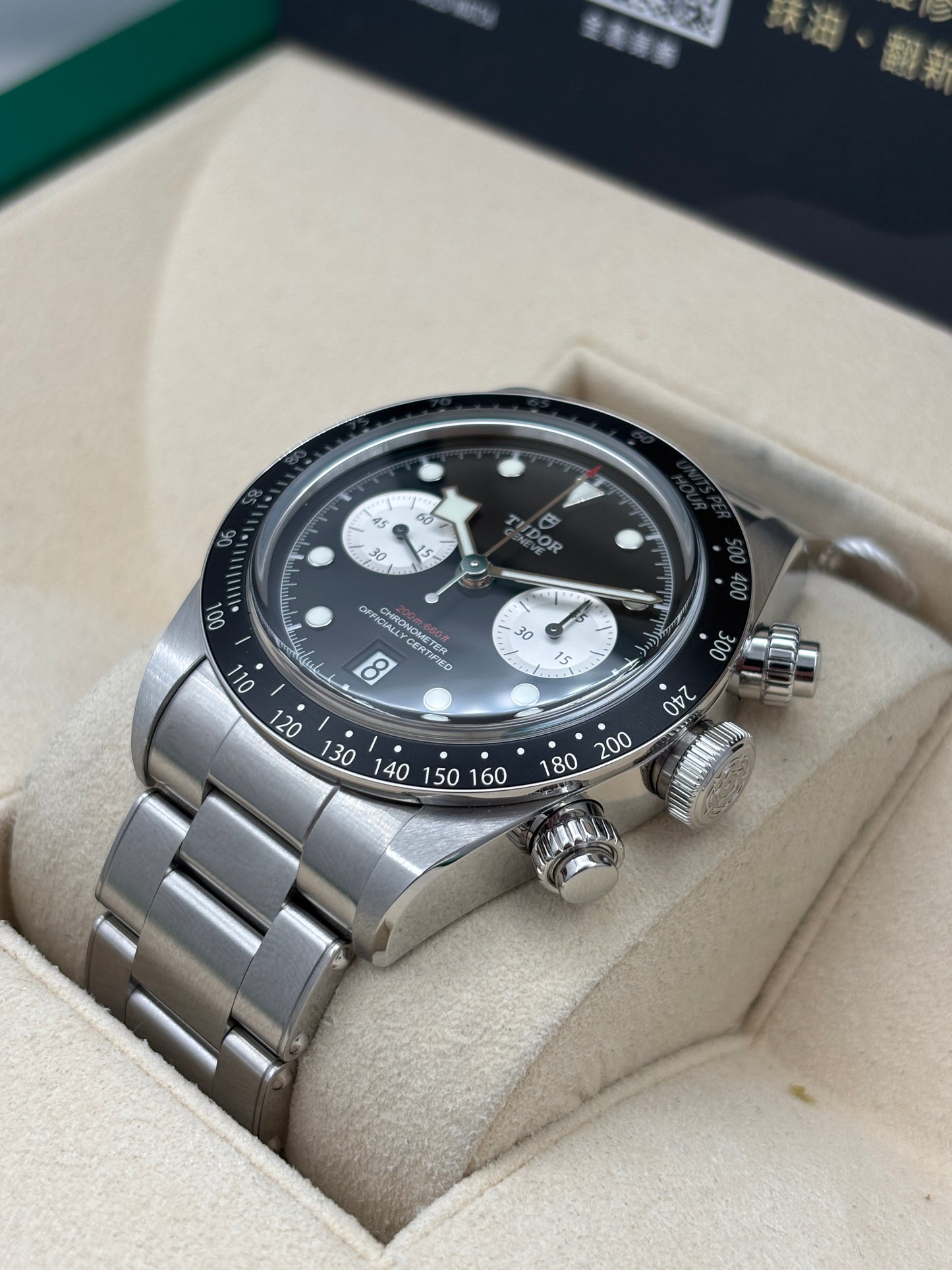 [SOLD OUT]二手 USED  TUDOR 帝舵 BLACK BAY CHRONOGRAPH 79360N 黑色 2025年2月 未打磨 99.99%新 全套 FULL SET