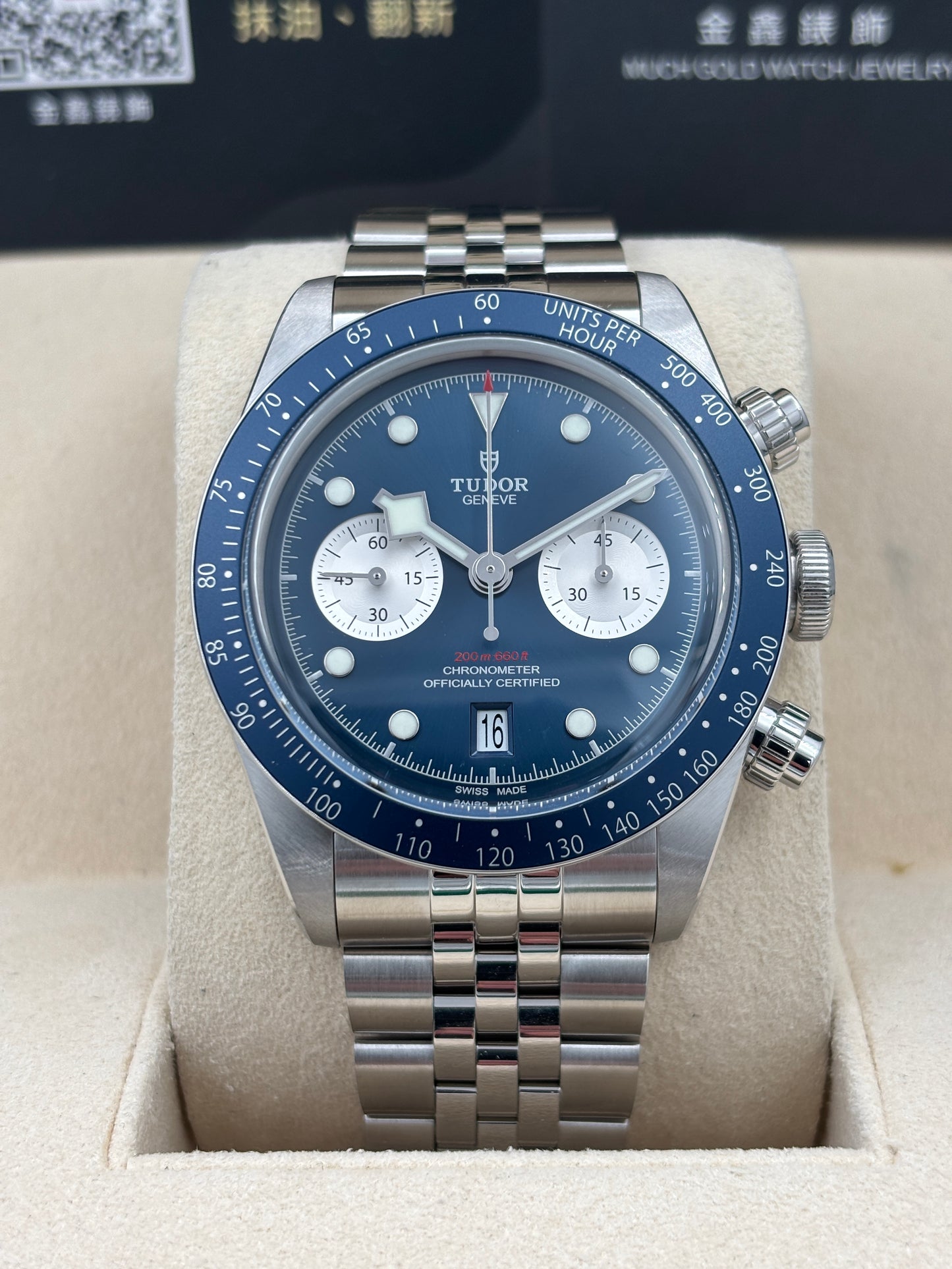 [SOLD OUT]全新 NEW  TUDOR 帝舵 BLACK BAY CHRONO 79360B 藍色 珠帶 2026年5月 全套 FULL SET