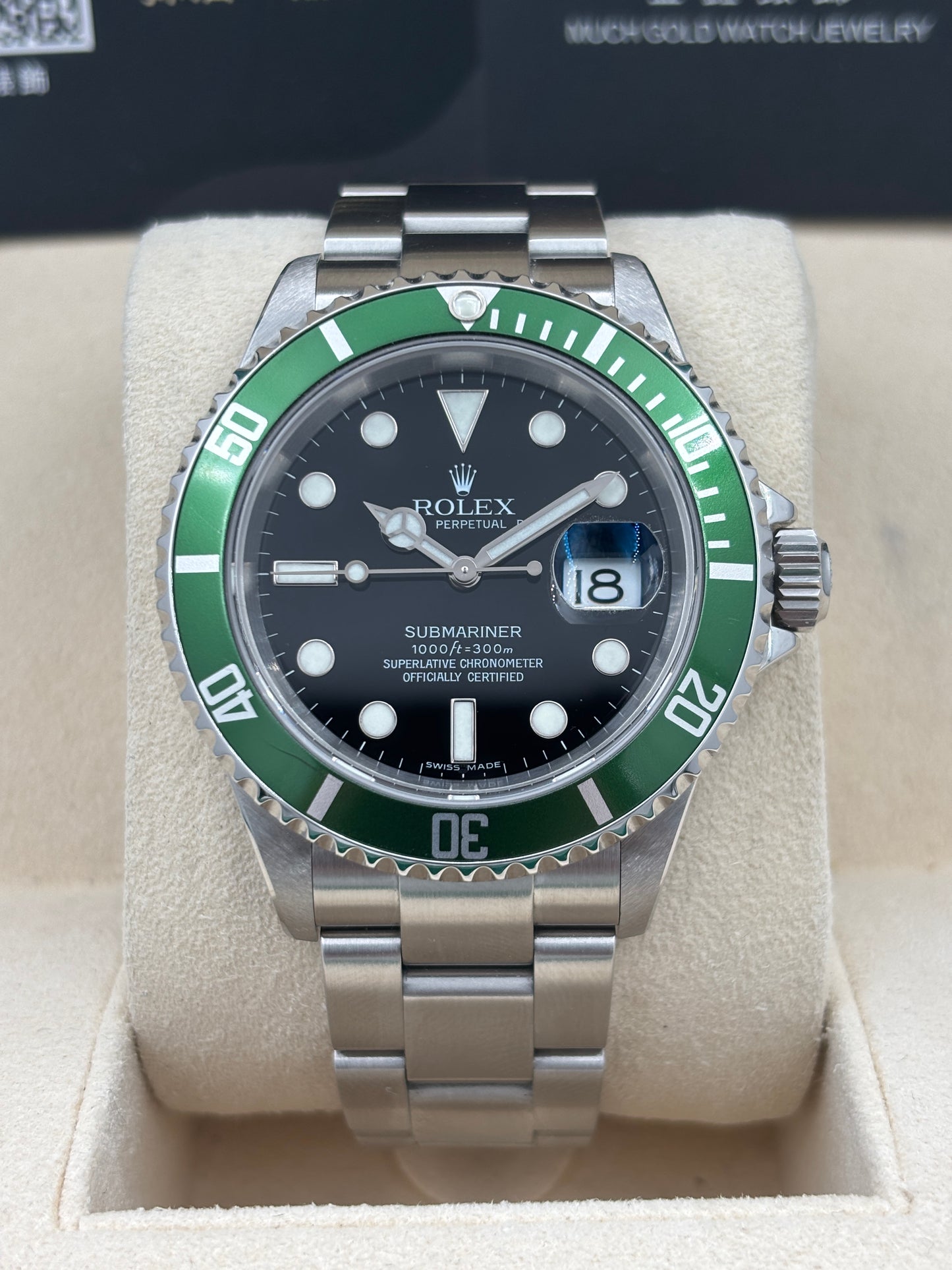 [SOLD OUT]勞力士官方認證二手 CERTIFIED PRE-OWNED  ROLEX 勞力士 SUBMARINER DATE 16610LV 黑色 2025年2月 全套 FULL SET
