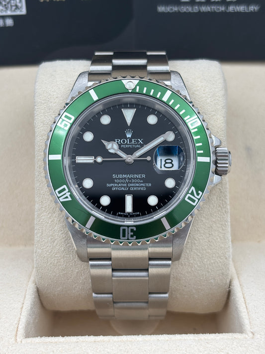 [SOLD OUT]勞力士官方認證二手 CERTIFIED PRE-OWNED  ROLEX 勞力士 SUBMARINER DATE 16610LV 黑色 2025年2月 全套 FULL SET