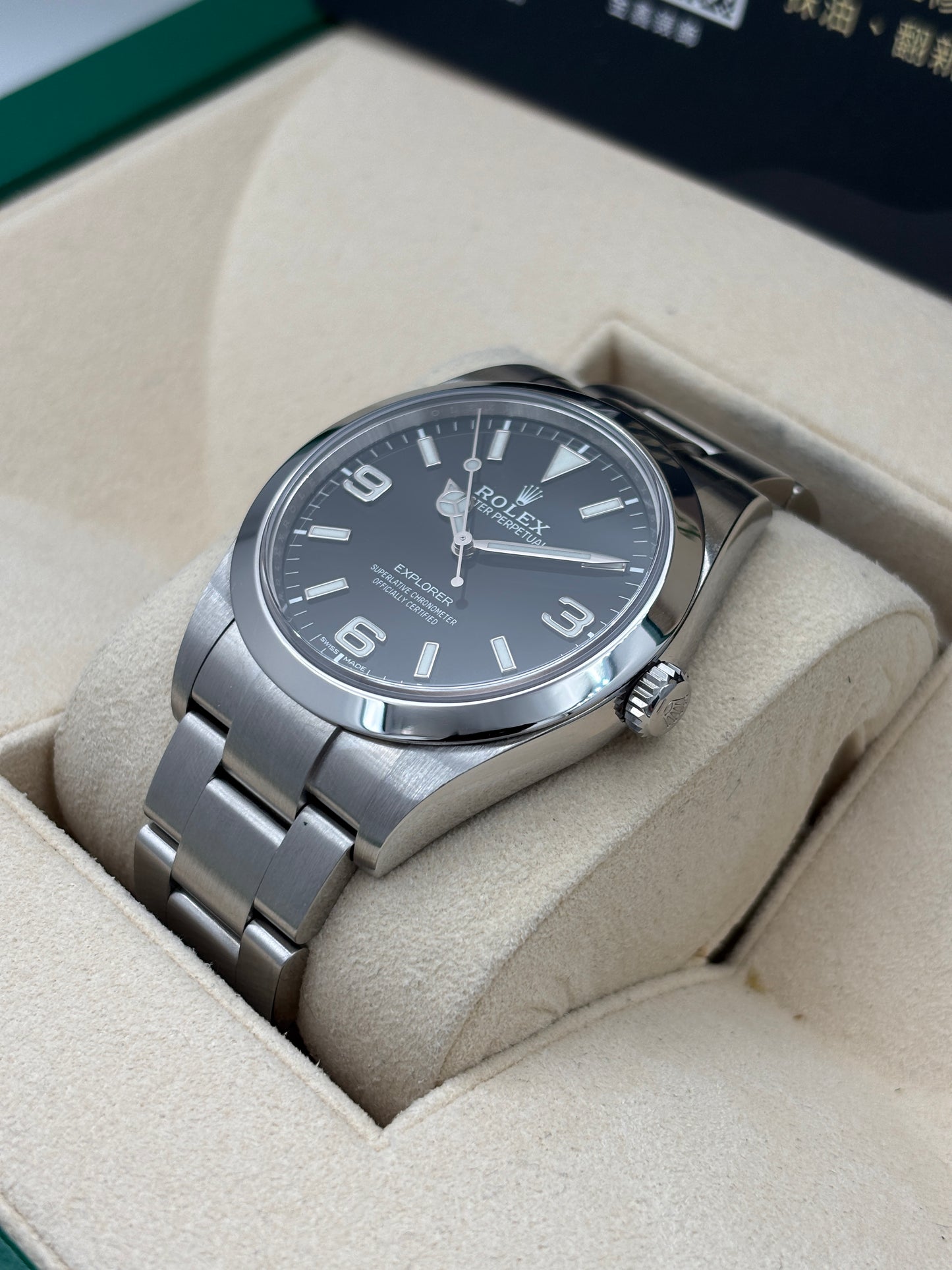 二手 USED  ROLEX 勞力士 EXPLORER 214270 黑色 2016年11月 全套 FULL SET